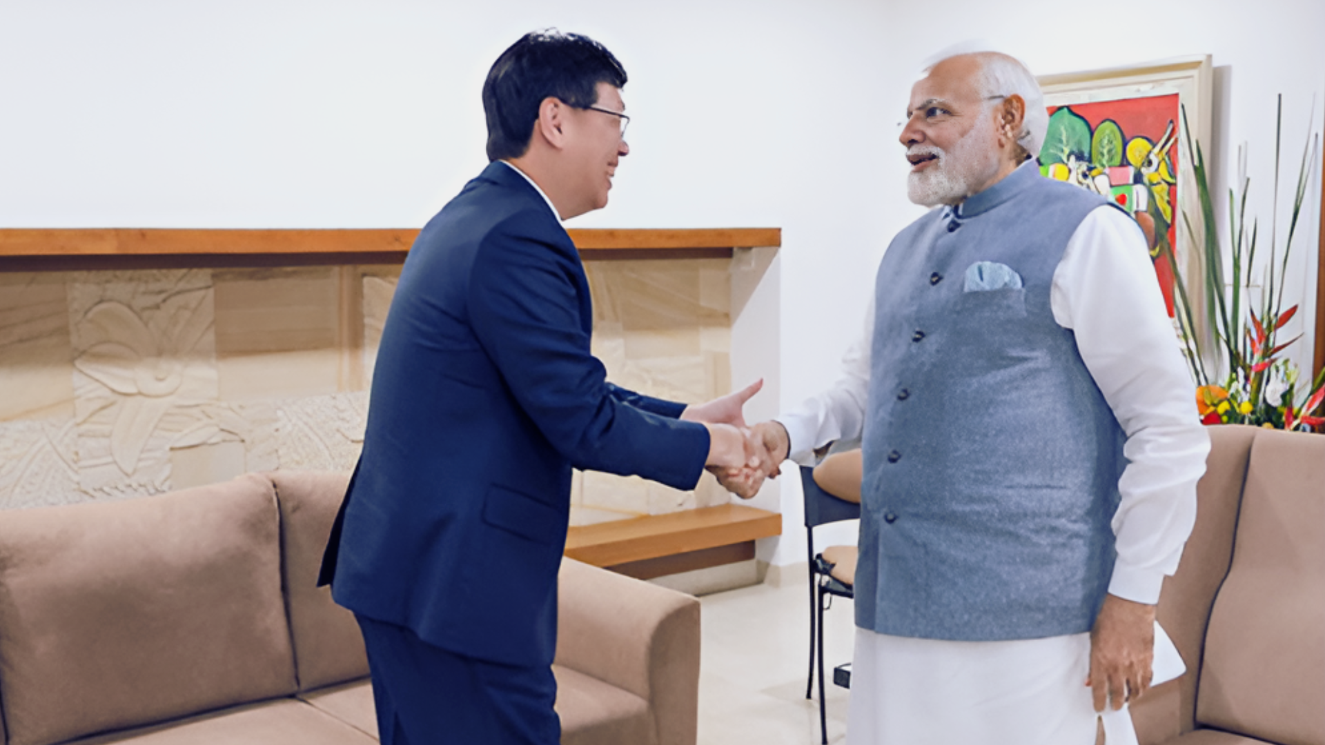 Foxconn-Chef bespricht Investitionspläne mit Premierminister Modi