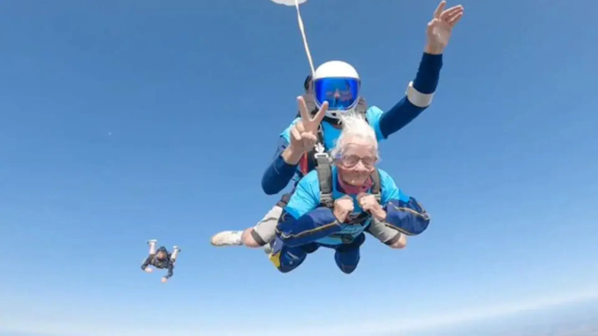 Watch: British Woman Becomes UK’s Oldest Skydiver At 102, Internet Stunned