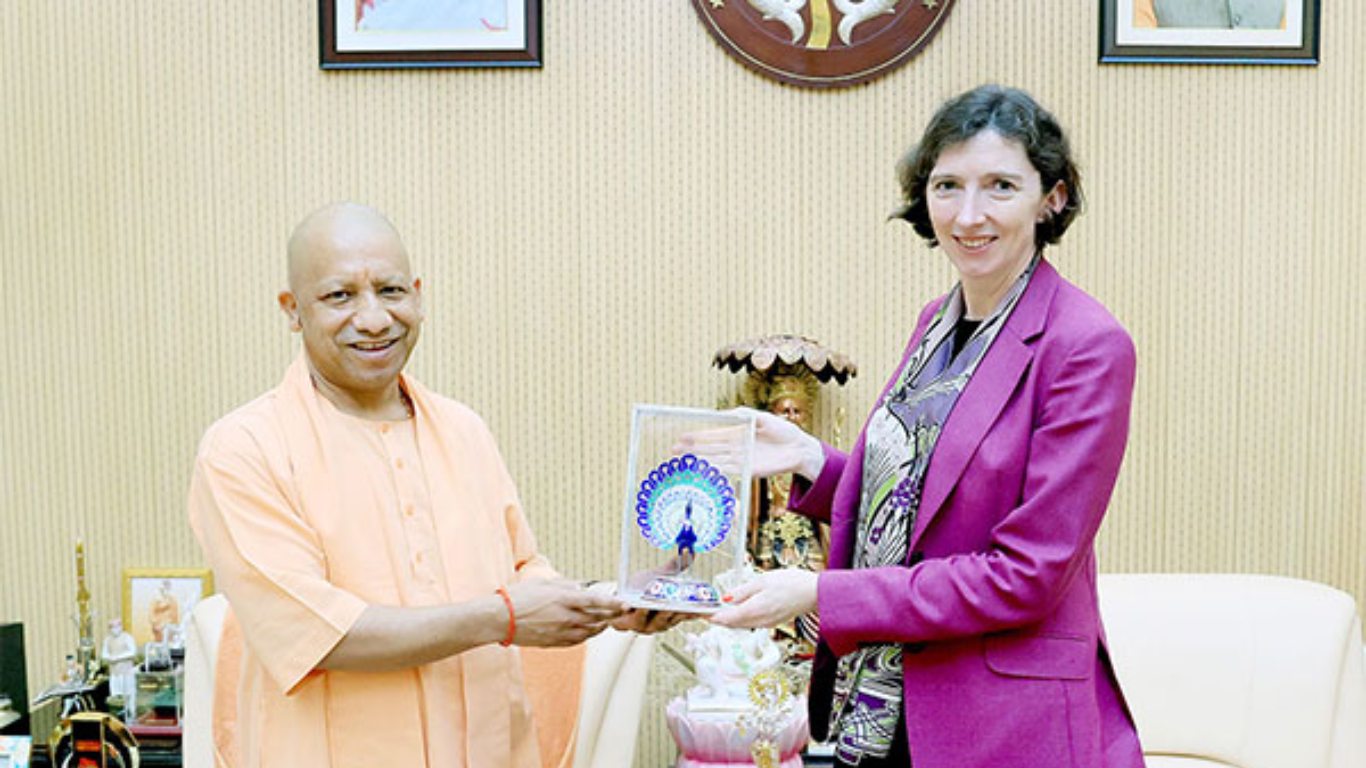 CM Yogi Discusses Big Future Plans With UK Envoy Lindy Cameron