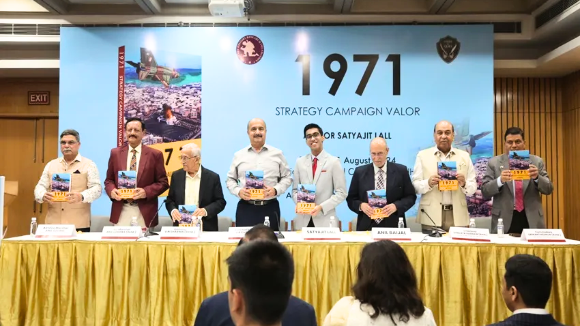 Satyajit Lall’s ‘1971 Strategy Campaign Valor’ Book Launched By Air Chief Marshal VR Chaudhari