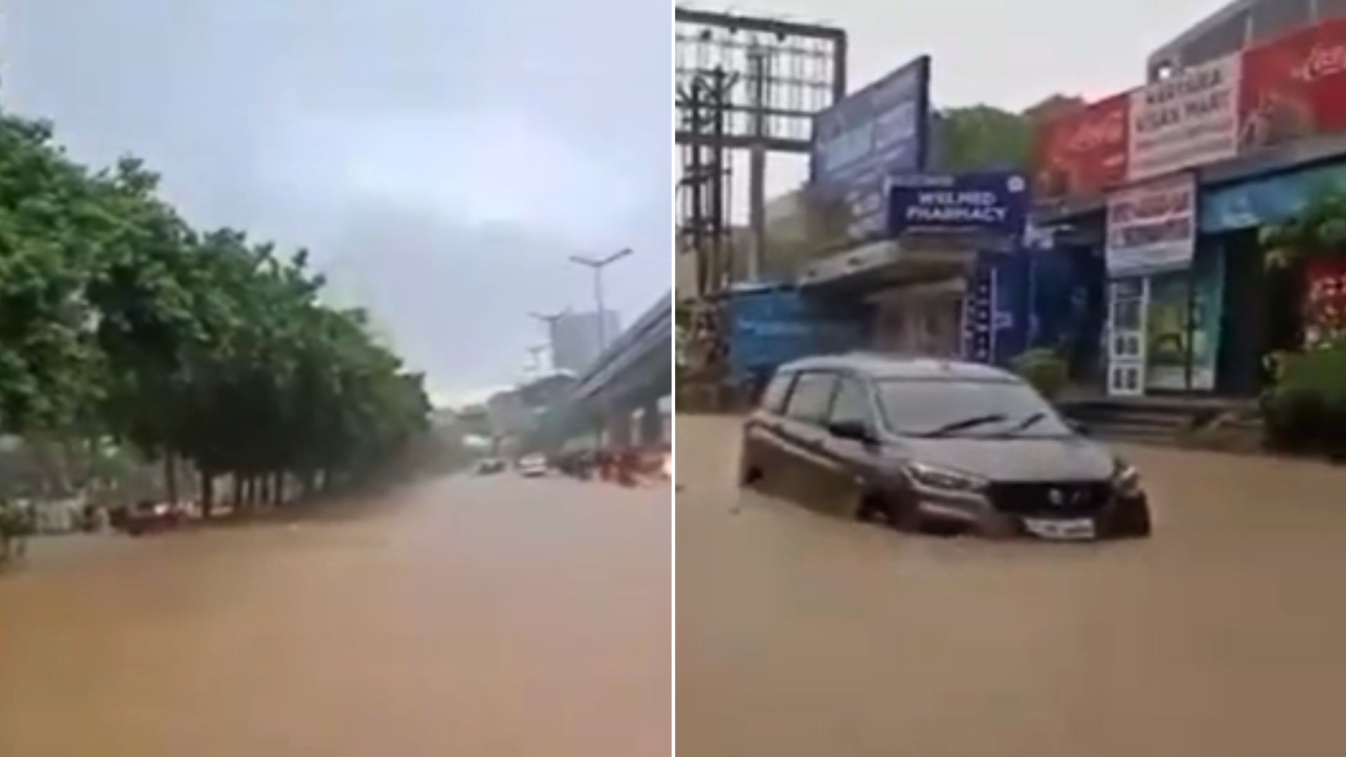 Gurgaon: Videos Of Posh Area With 100 Crore Flats Getting Waterlogged Go Viral