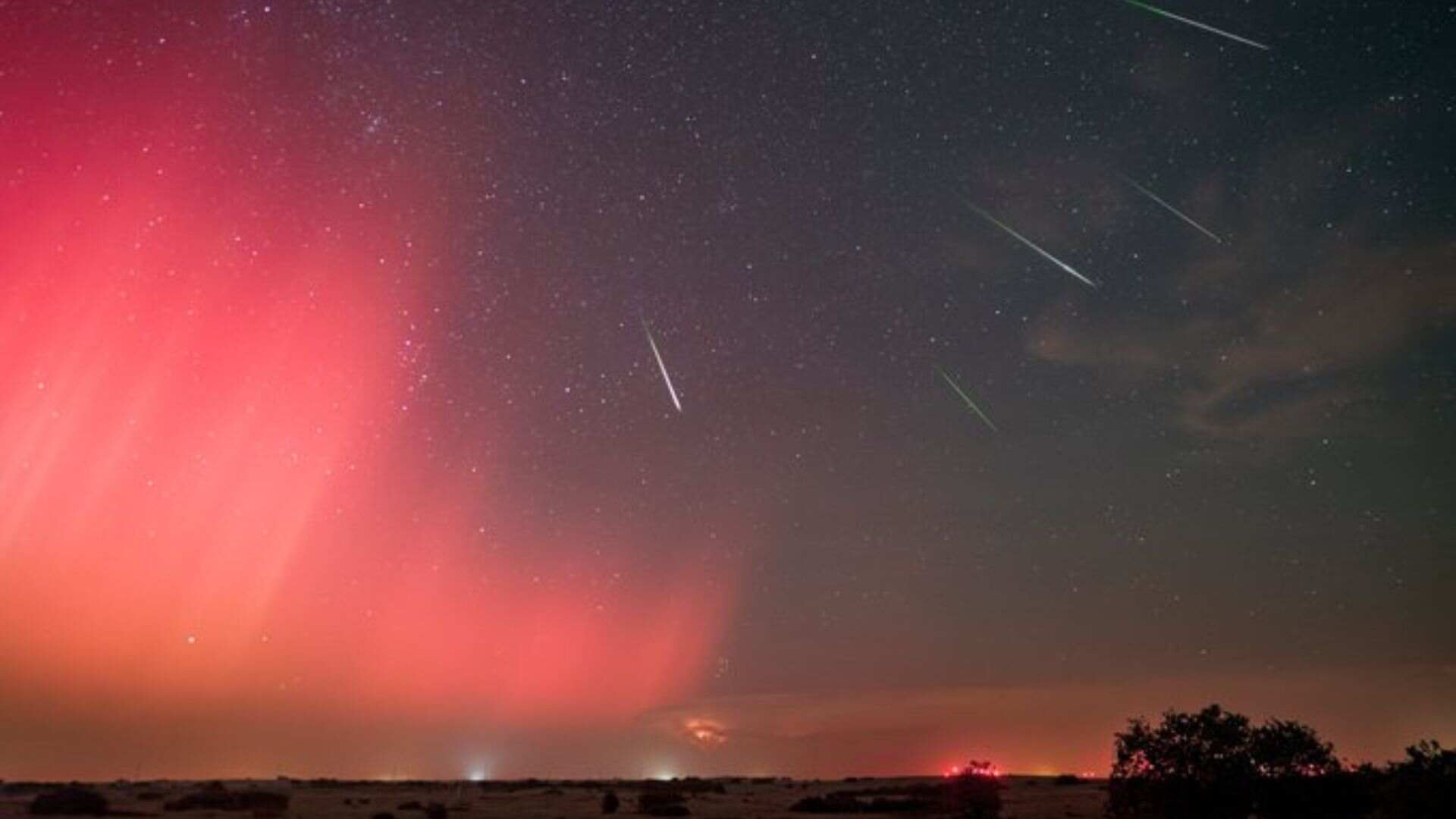 US: Oklahoma’s Night Of Wonders, Meteor Shower, Strong Storms, And Northern Lights