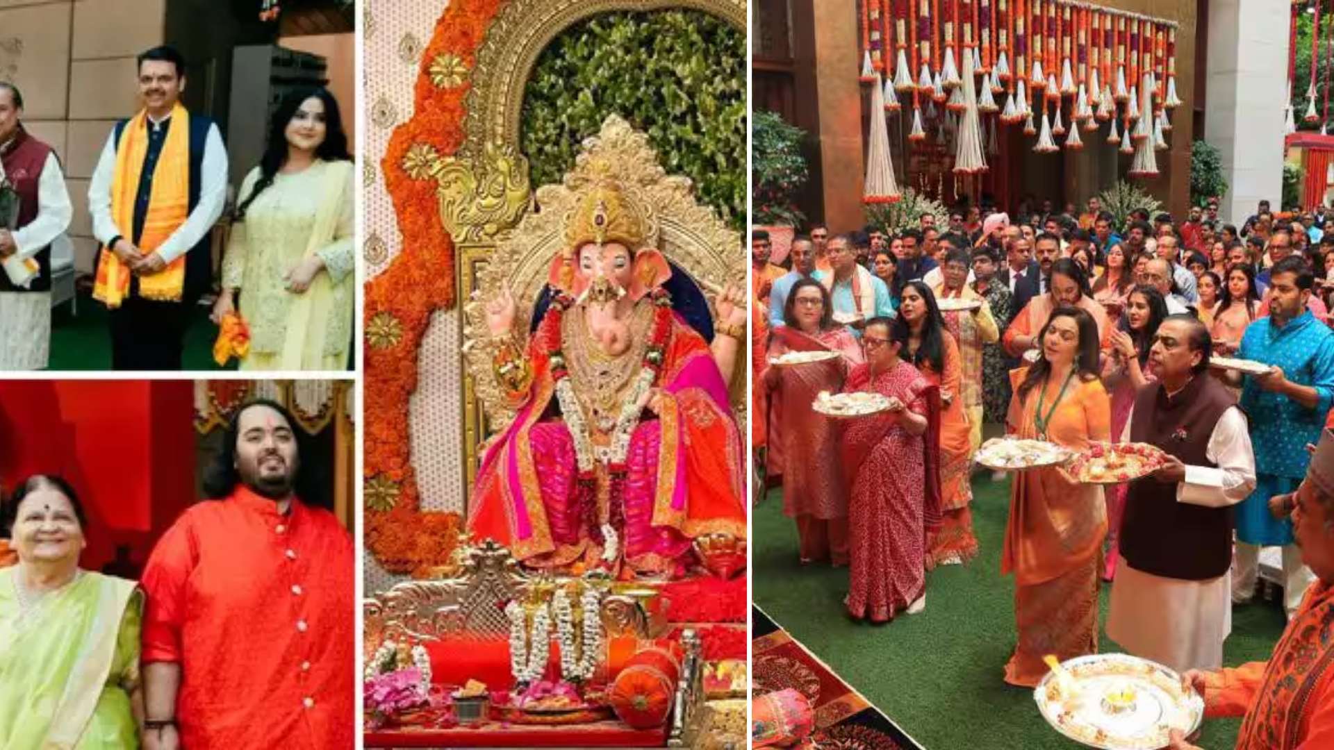 Ambani Family Hosts Star-Studded Ganesh Chaturthi Celebration With Anant Ambani & Radhika Merchant’s Debut Festivities