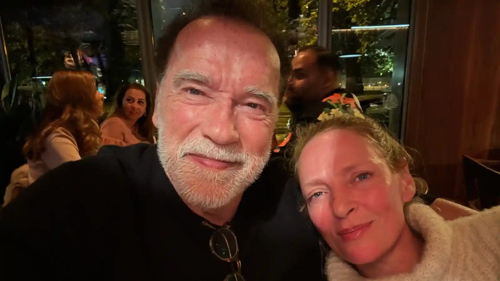 Arnold Schwarzenegger Catches Up With Uma Thurman, Issues A ‘Warning’ To This Iconic Character