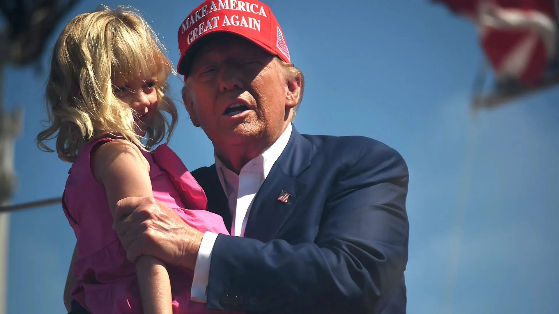 Watch: Donald Trump Shares Heartwarming Moments With Grandchildren At NC Rally