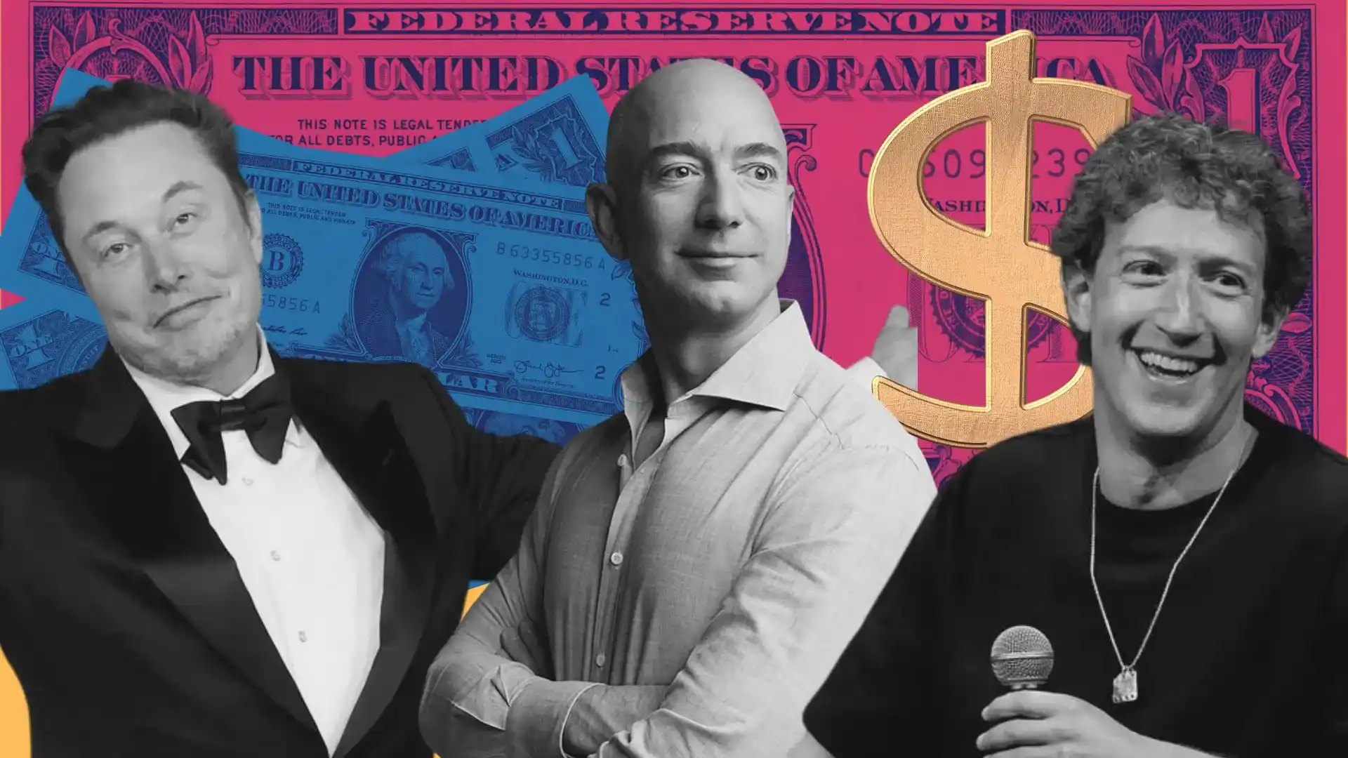 De $200 miljard club heeft nu drie leden: Elon Musk, Jeff Bezos en Mark Zuckerberg