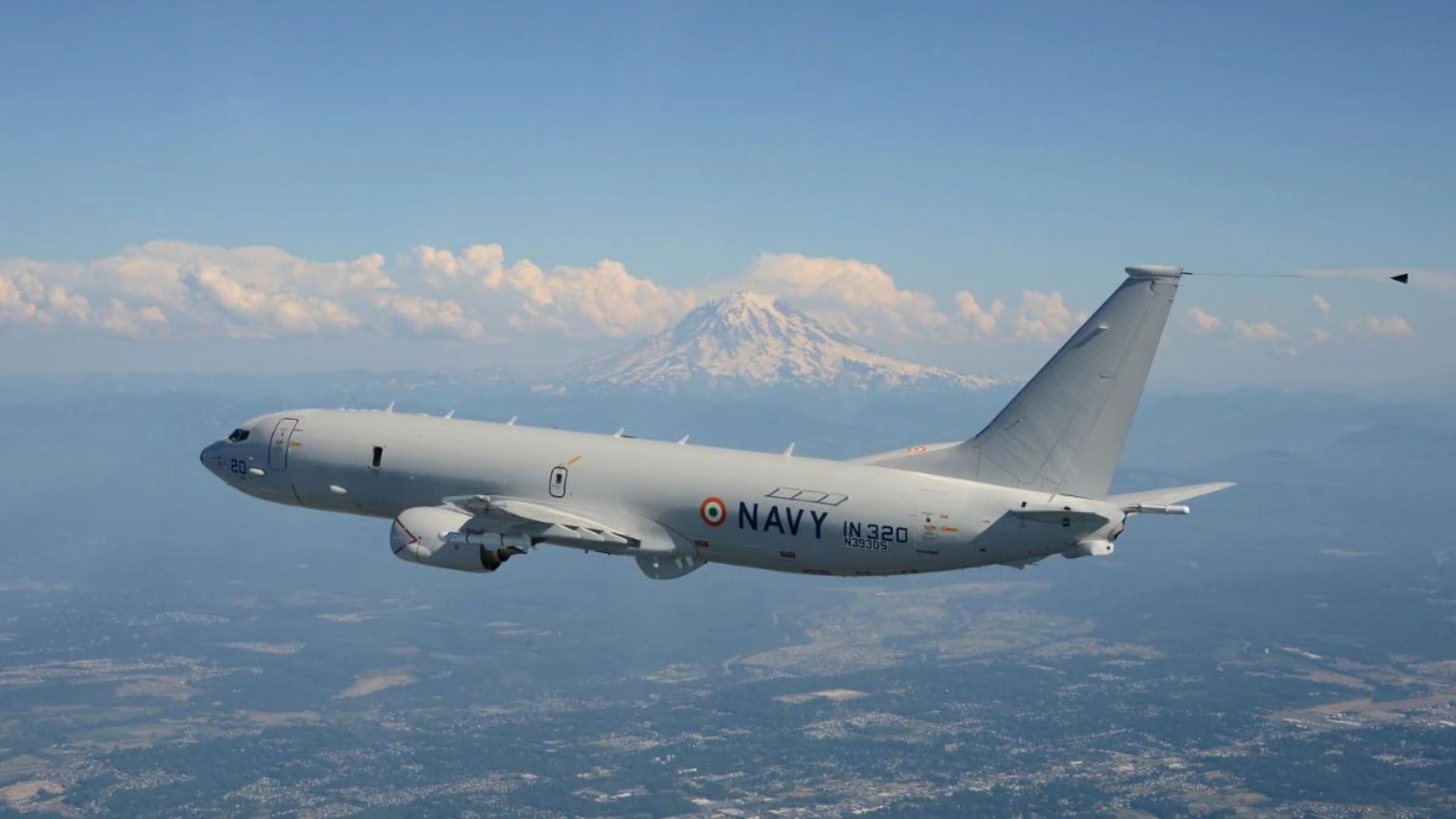 Indian Navy P8i Poseidon Aircraft Lands in France for Joint Exercise Varuna