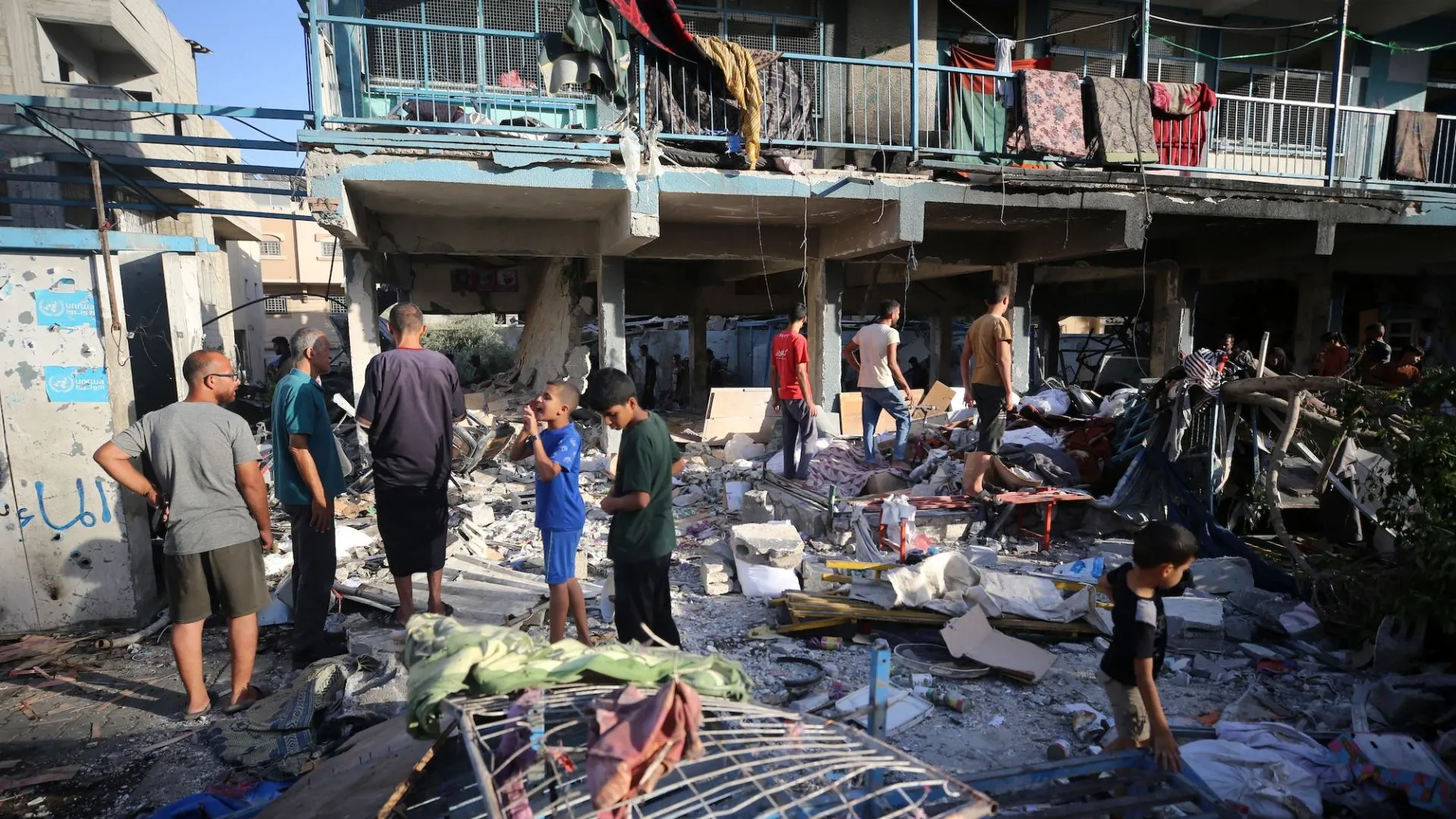 Israeli Airstrike Hits Gaza School Shelter, Killing 18 Including UN Staff