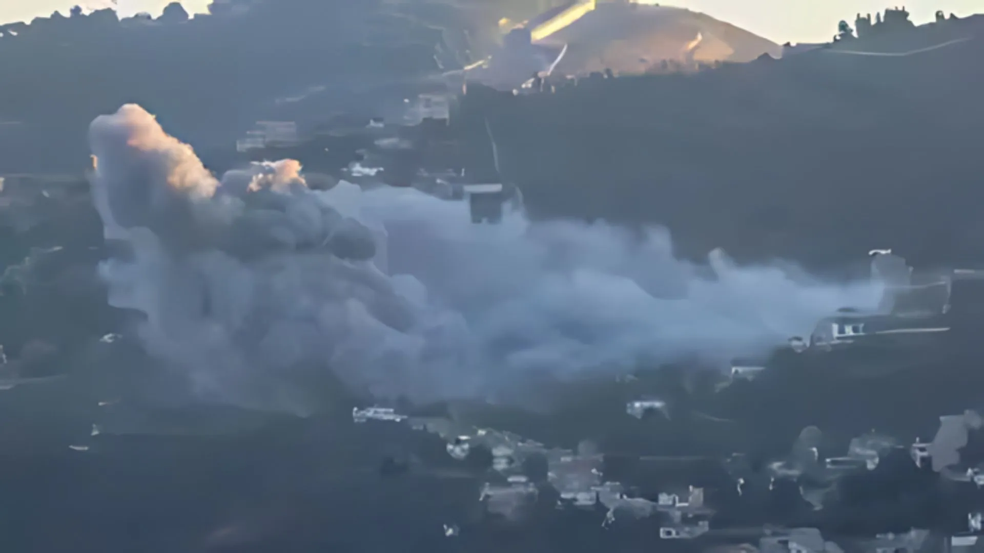 Israel Launches Air Strikes On Hezbollah Targets At Southern Lebanon