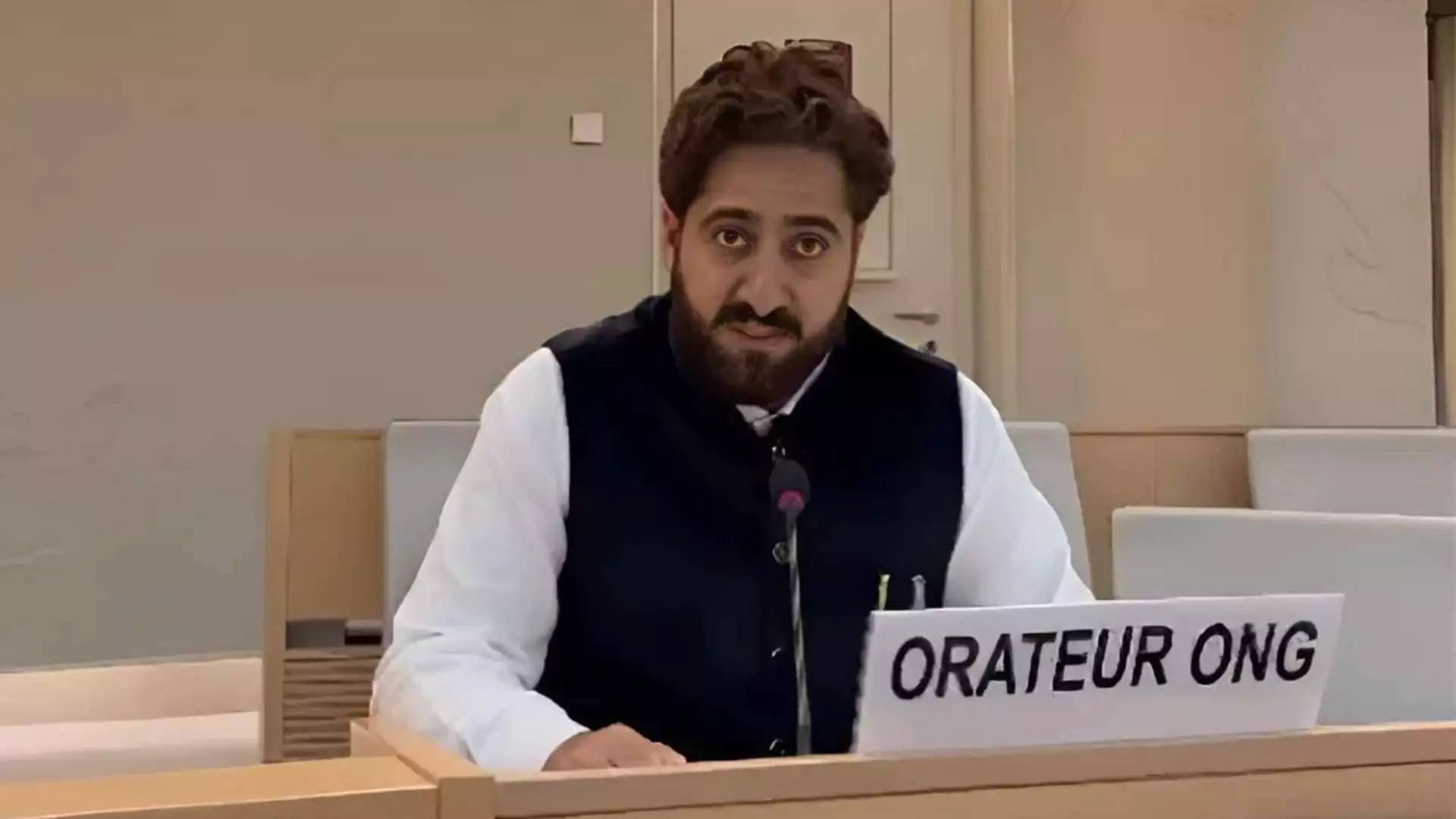 Kashmiri Activist Javed Beigh Highlights Atrocities in Gilgit Baltistan at UNHRC