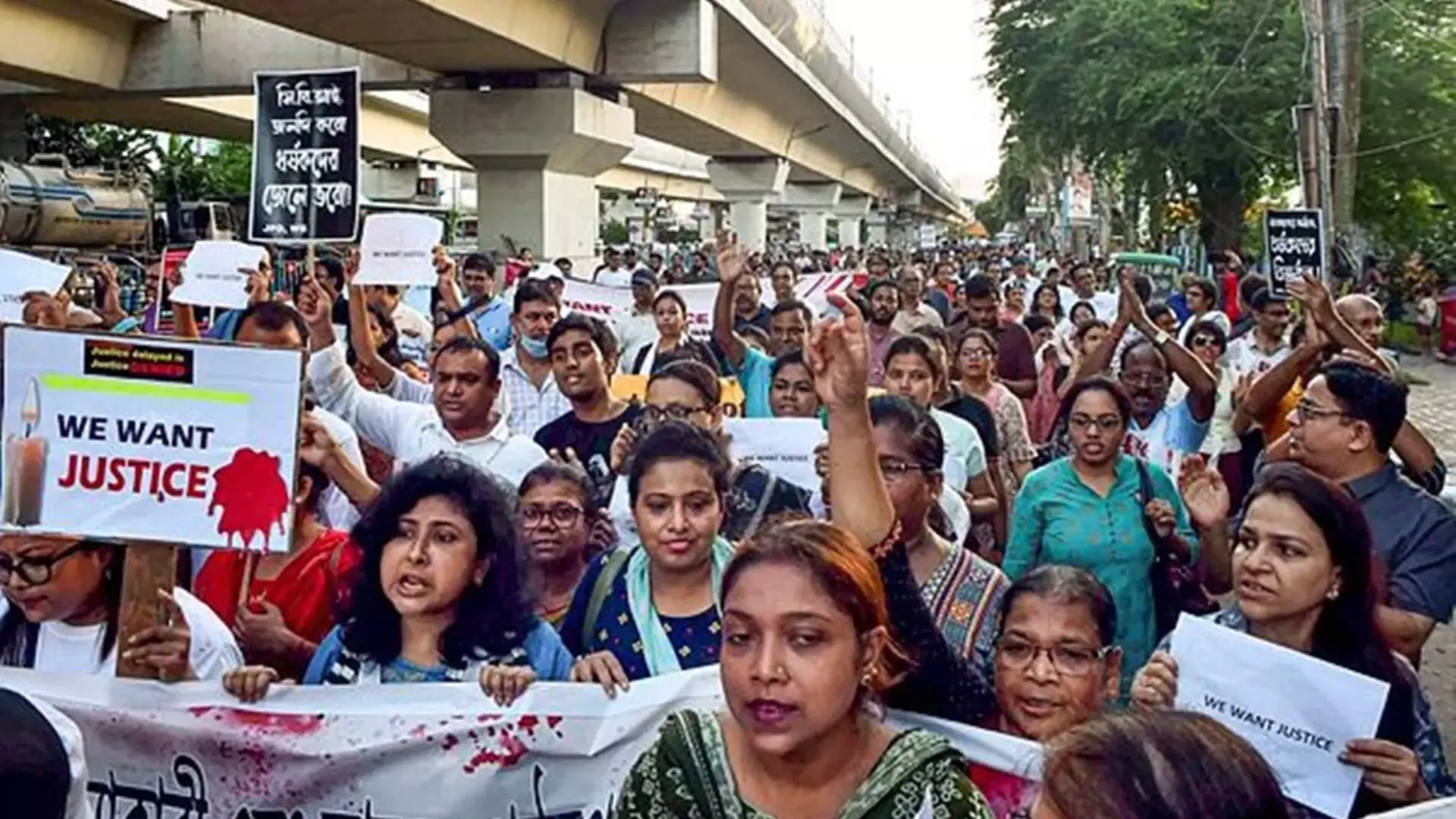 Kolkata Doctor Rape-Murder Case: Protests Intensify in Kolkata’s Lalbazaar