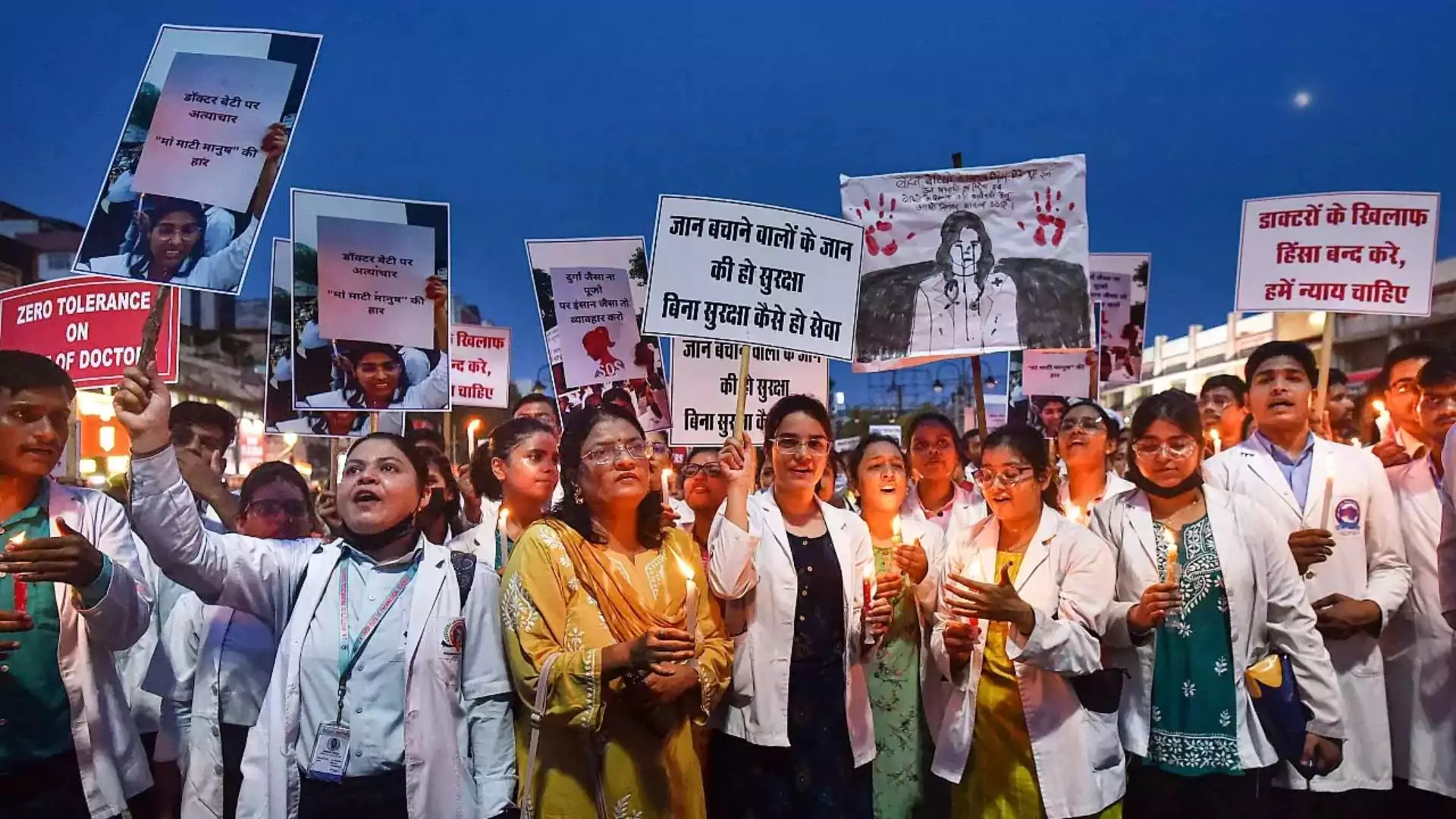 RG Kar Case: Doctors Protest, Hunger Strike Continues Ahead of Meeting with CM Mamata Banerjee