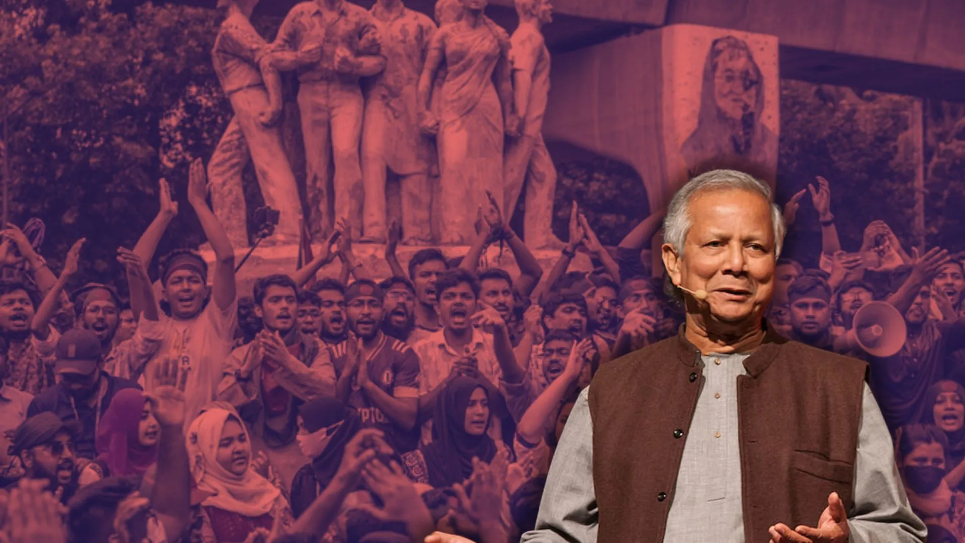 New York: Bangladeshi Nationals Protest Against Mohammad Yunus