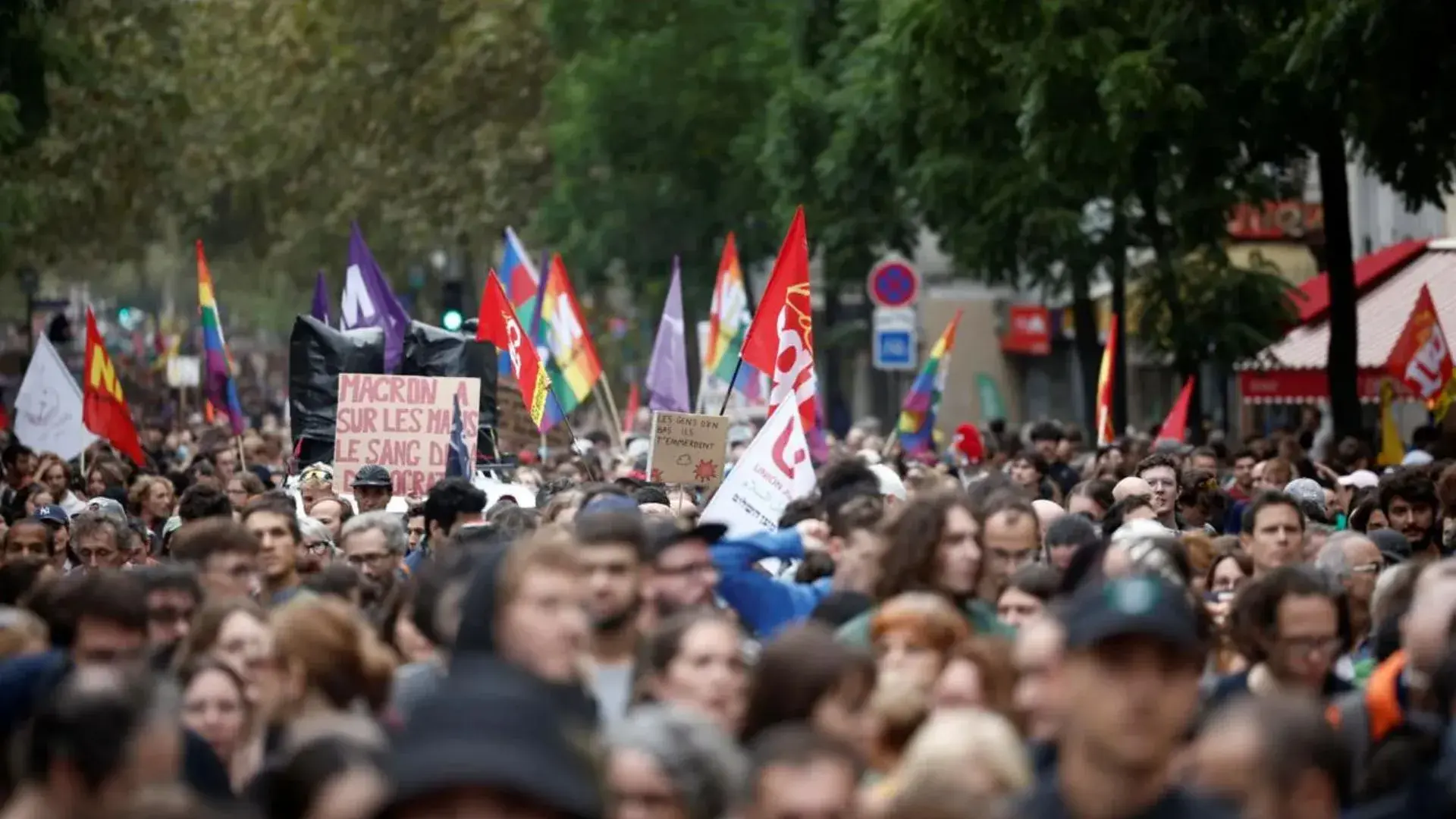 Nationwide Demonstrations Erupt In France Over Nomination Of New Prime Minister Michel Barnier