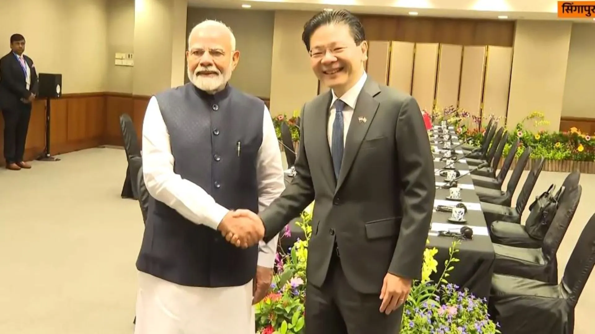 PM Modi Receives Formal Welcome At Singapore’s Parliament House