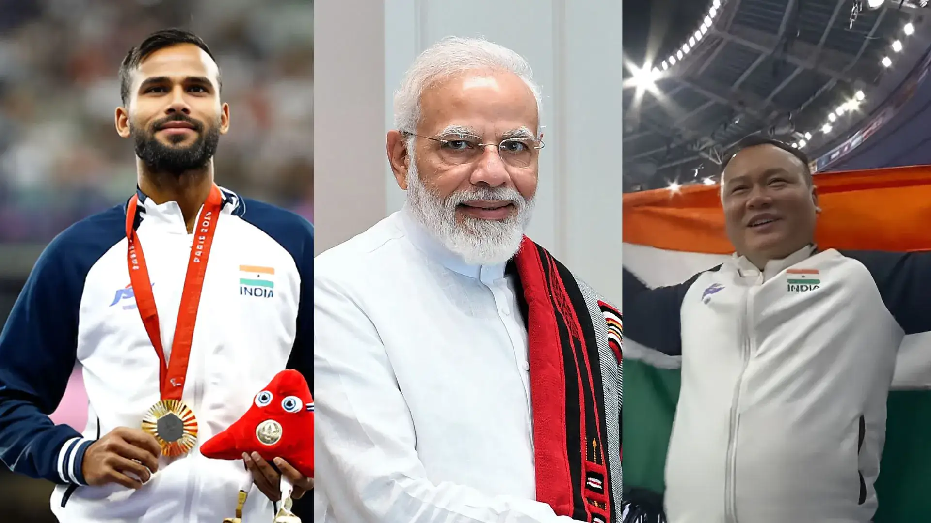 Modi Holds Telephonic Conversation With Paris Paralympic Medalists Praveen And Hokato