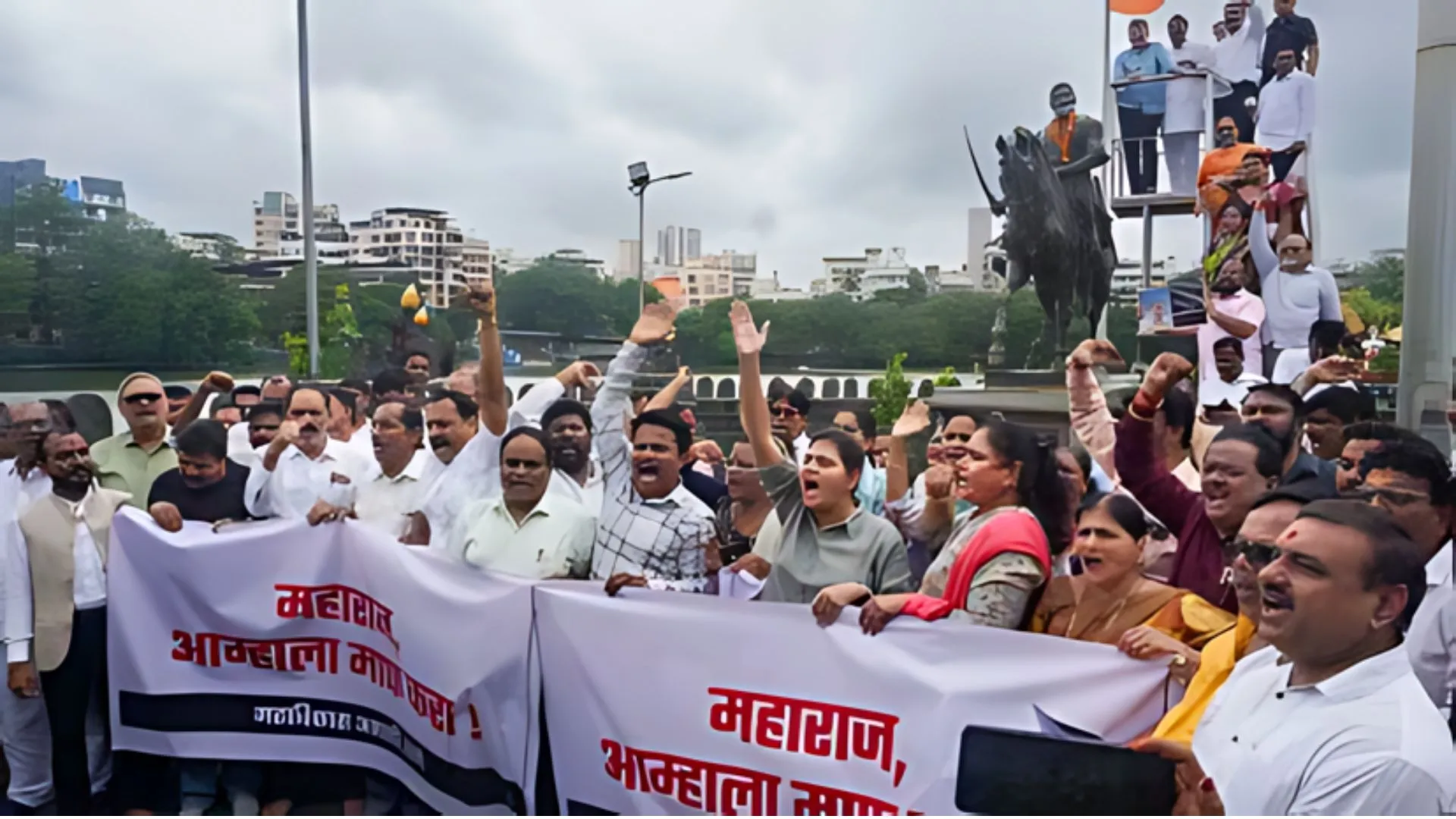 Mumbai Braces For Mega Protest Over Shivaji Statue Collapse As Security Tightens