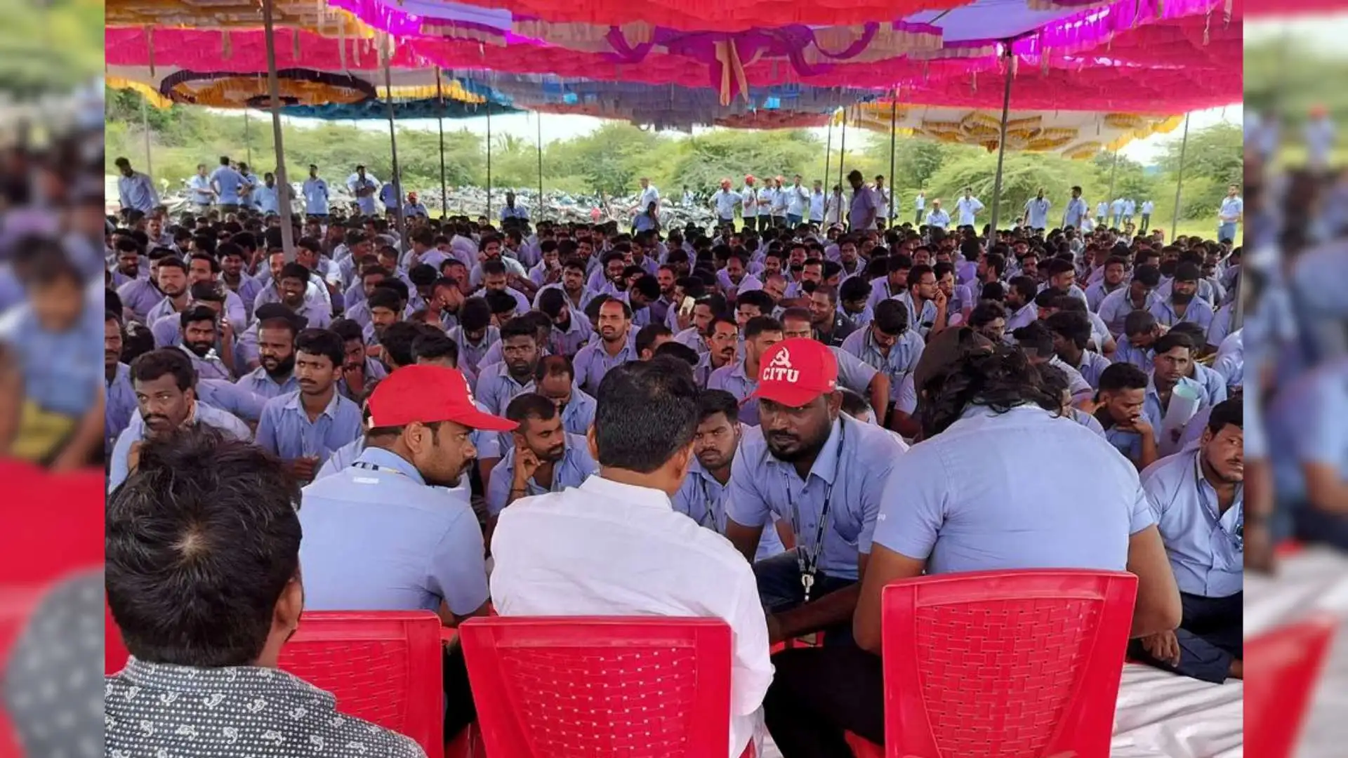 Samsung Workers’ Strike In Tamil Nadu Enters 11th Day, CITU Demands Government Intervention