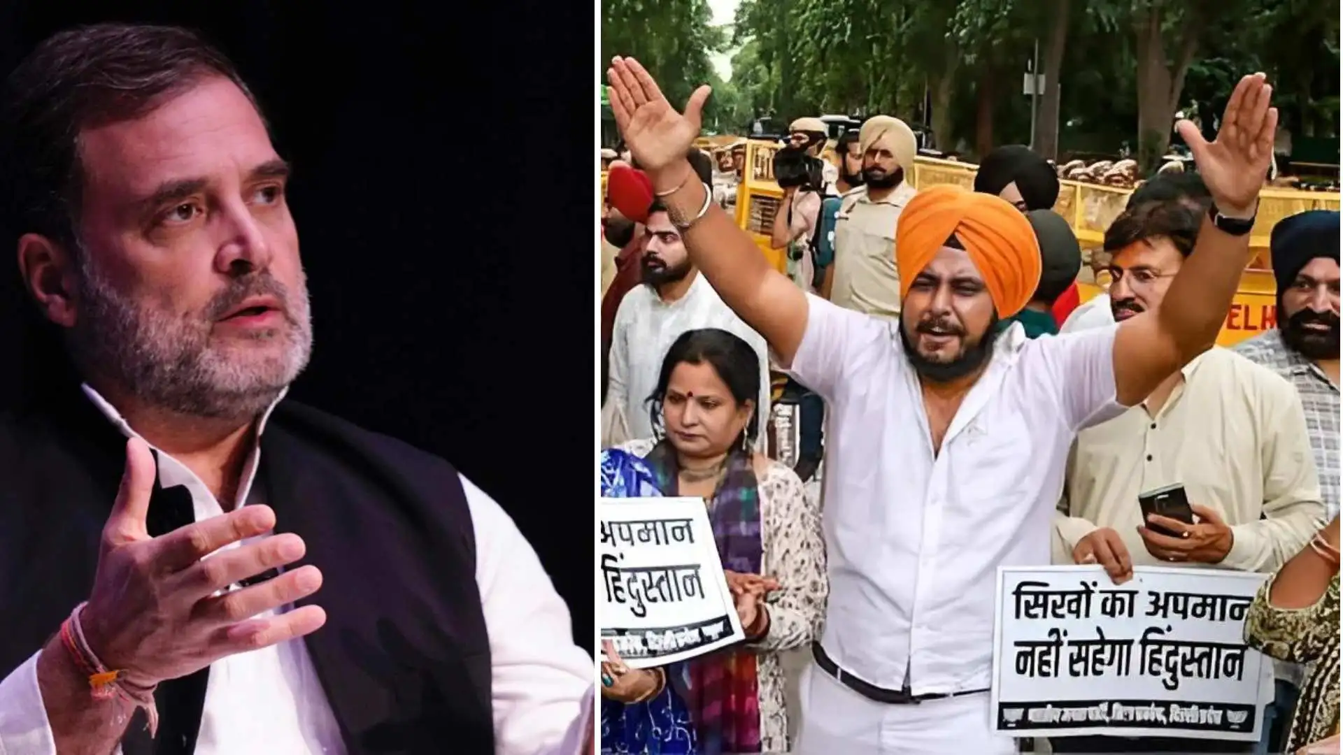 Sikh Community Protests Outside Rahul Gandhi’s Residence Over Remarks Made In The US