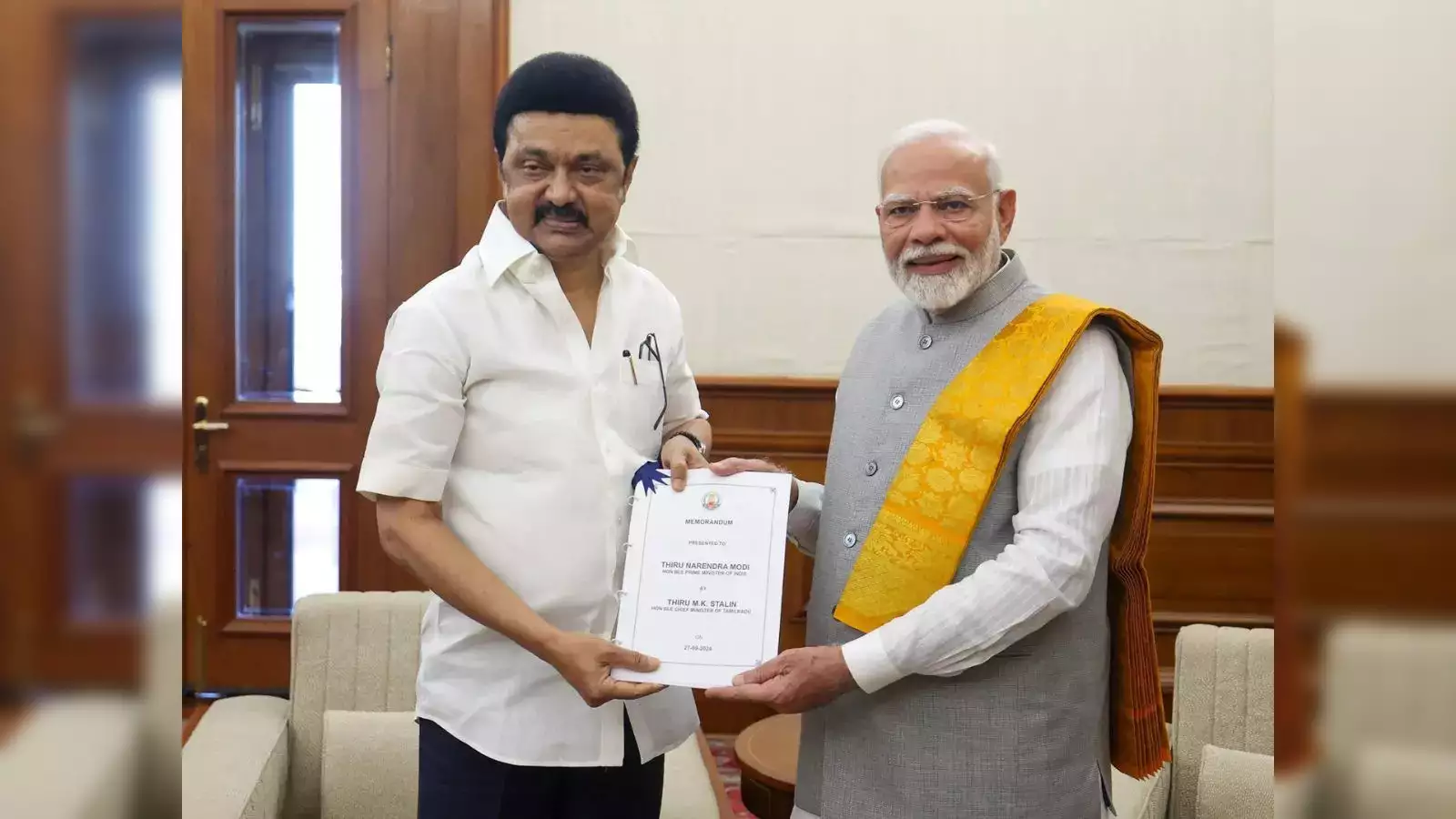 Tamil Nadu CM Stalin Meets PM Modi To Request Release Of Funds Under Samagra Shiksha Scheme