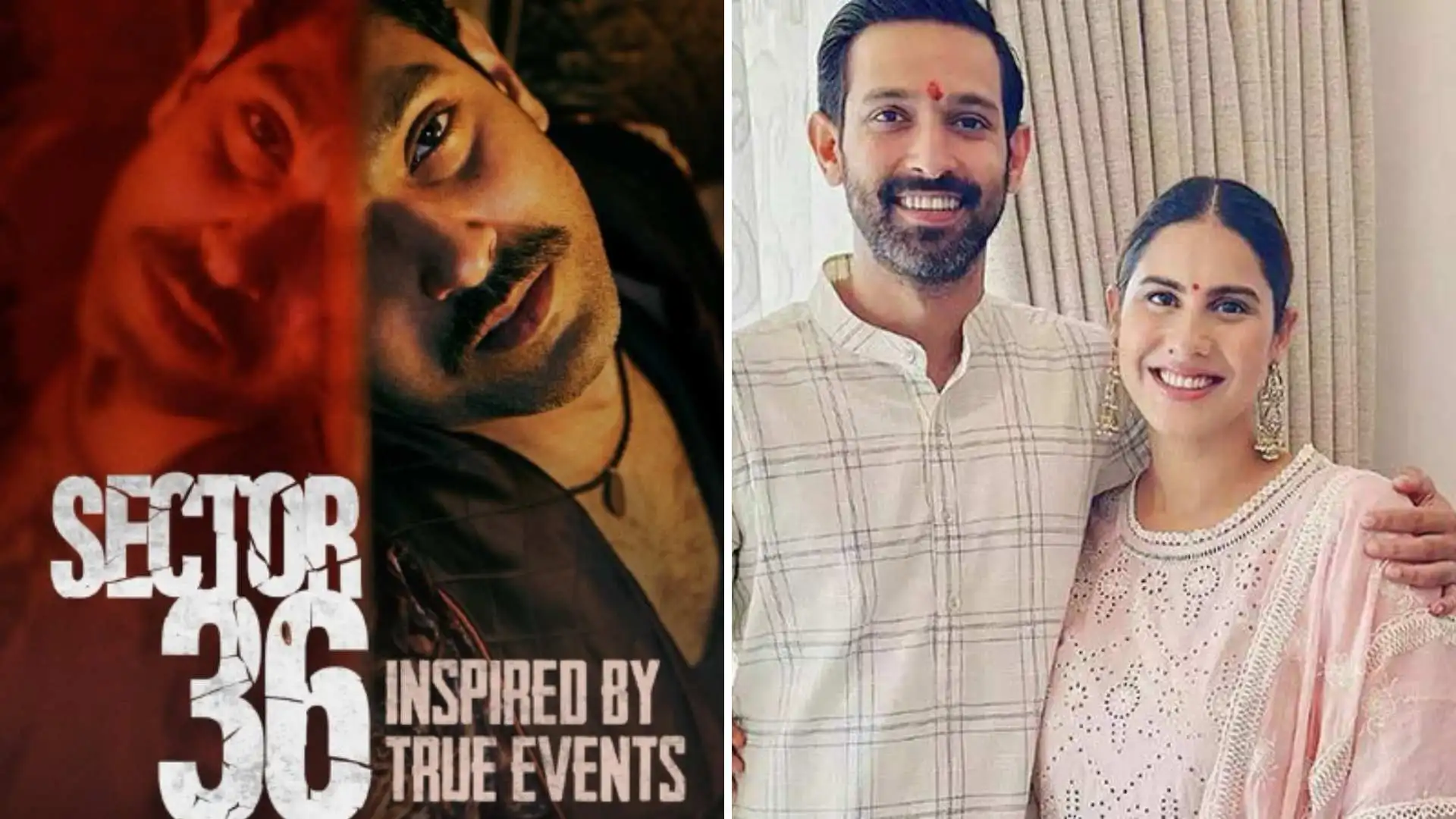 Vikrant Massey’s Wife Shocked by His Transformation in Sector 36 Poster