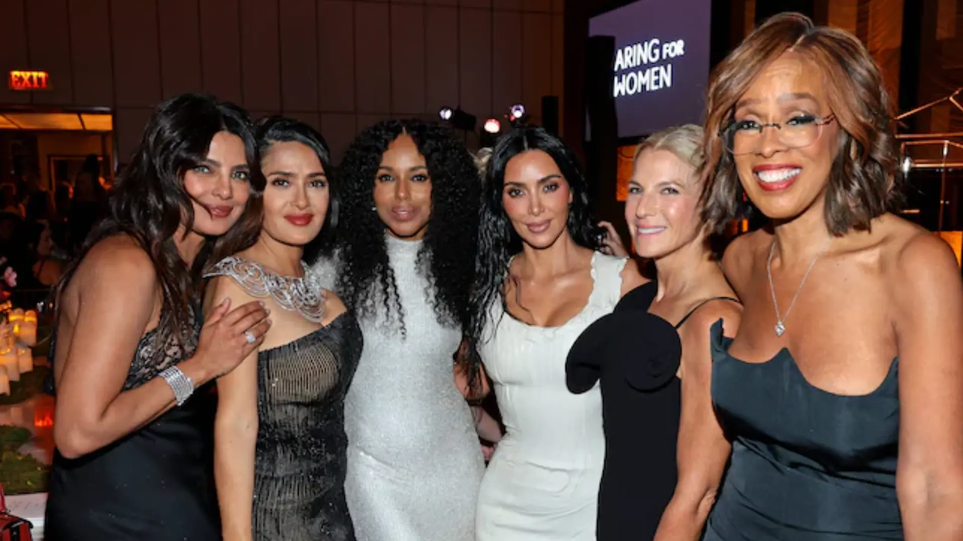 Priyanka Chopra Poses With Global Stars Kim Kardashian, Salma Hayek, Naomi Watts, And Julianne Moore