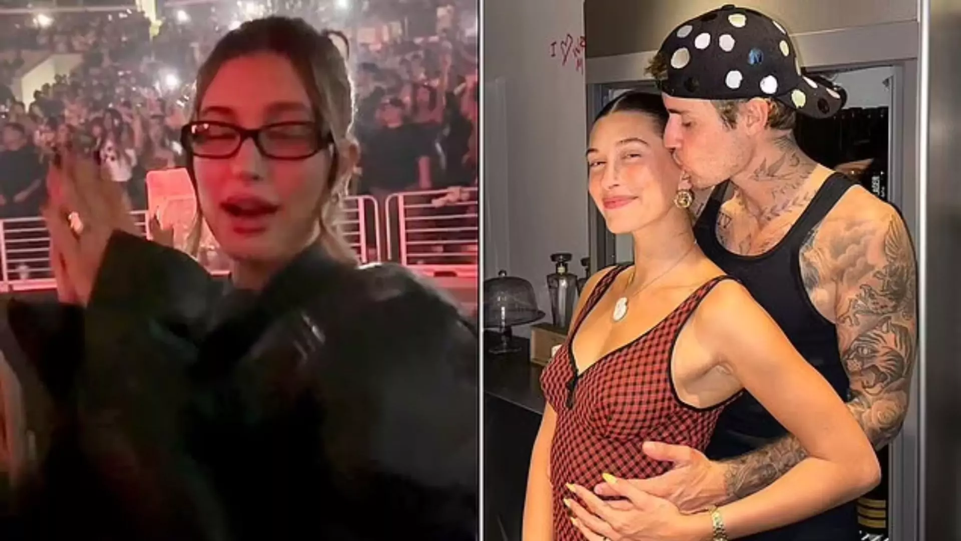 Hailey Bieber Supports Justin During Surprise Performance at Los Angeles Concert