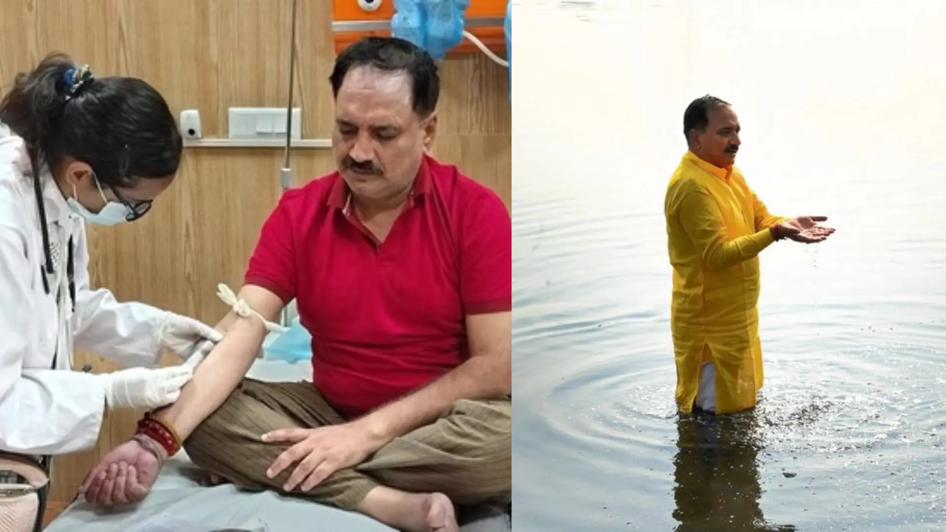 Delhi BJP President Dipped In Yamuna To Protest Against Corruption, Now Hospitalized