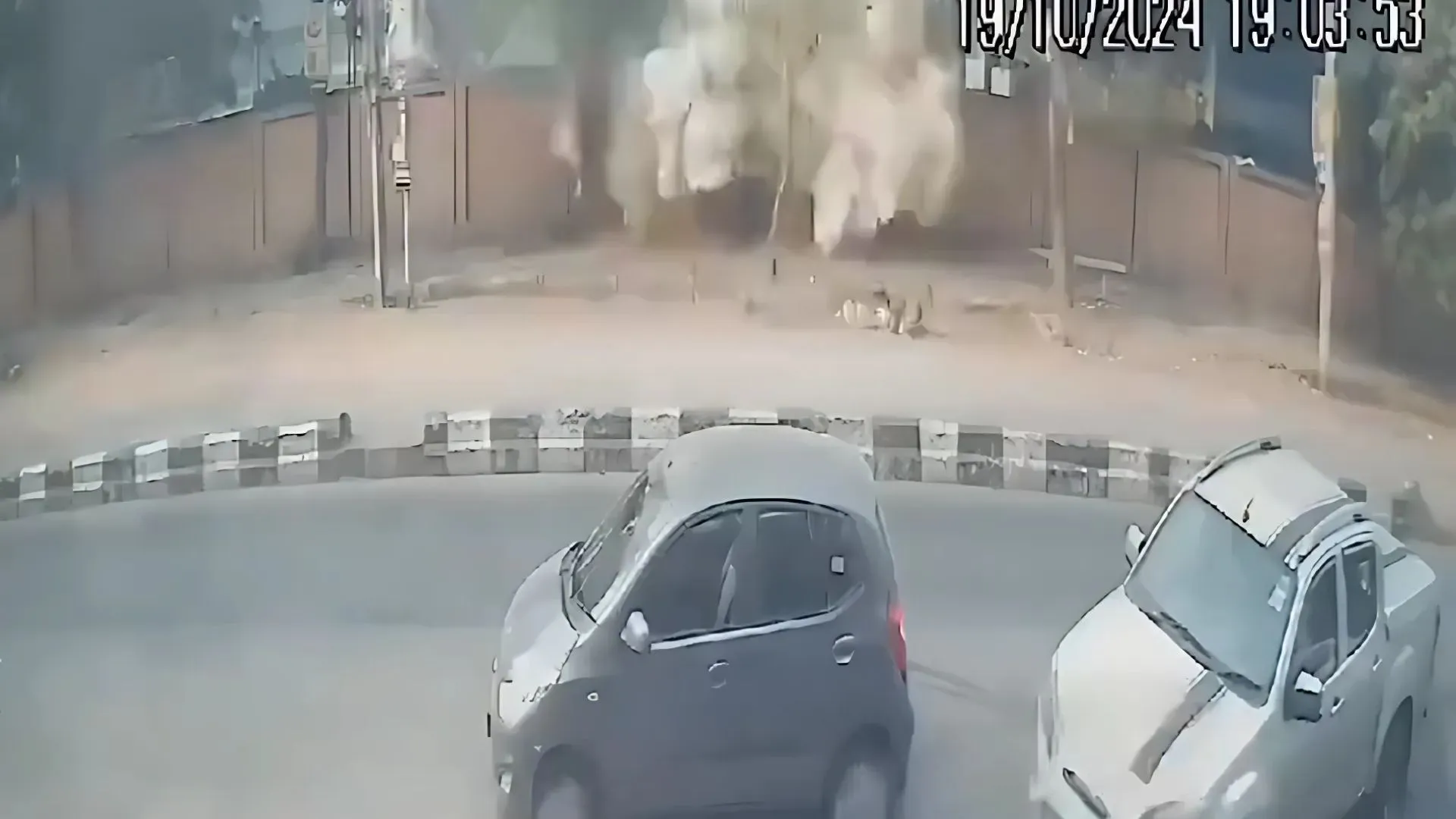 Watch: CCTV Footage Captures Explosion Shattering Wall Of Delhi School