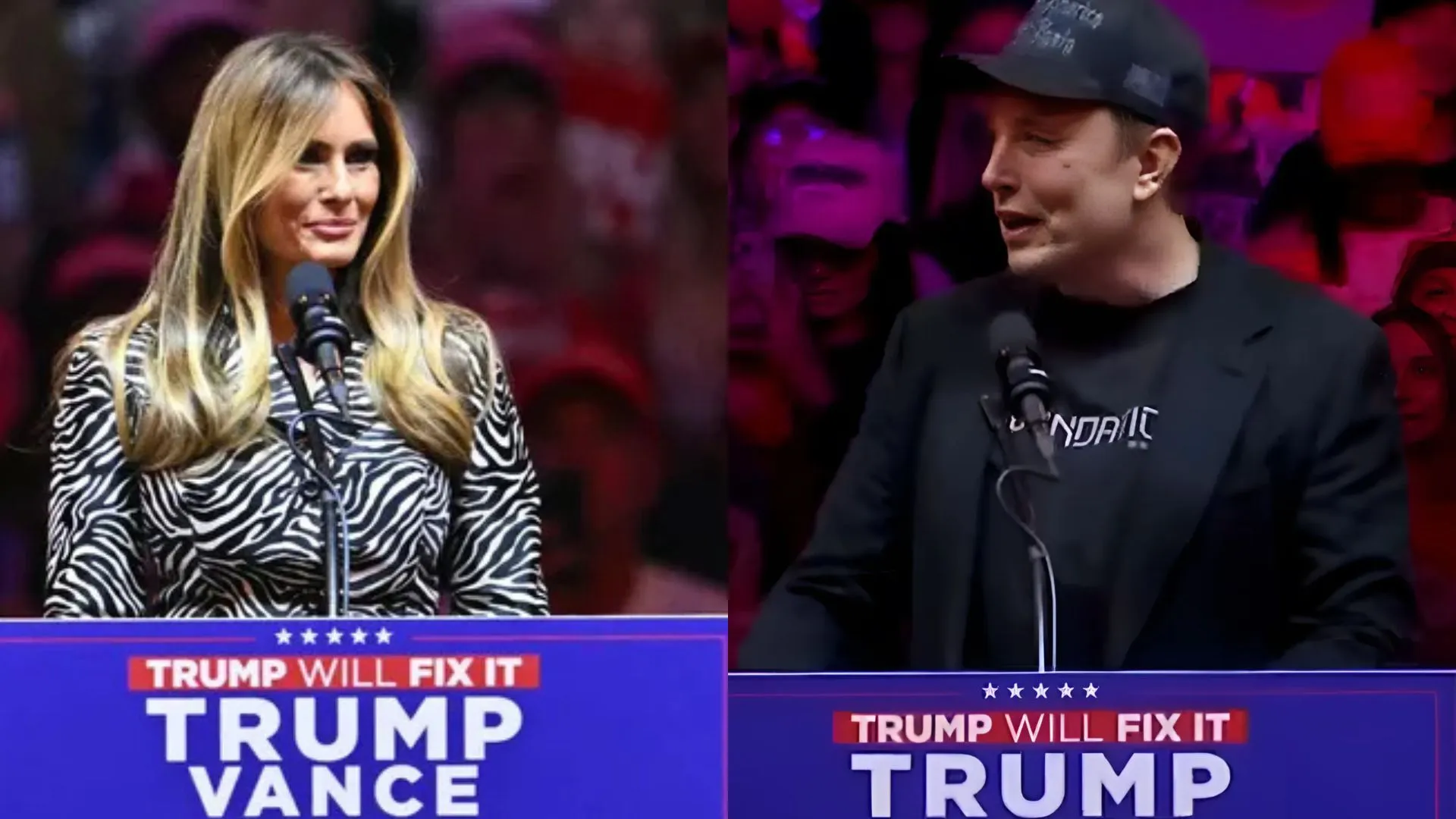 Elon Musk Sets The Stage For Trump And Melania At MSG Rally, Crowd Goes Wild | WATCH