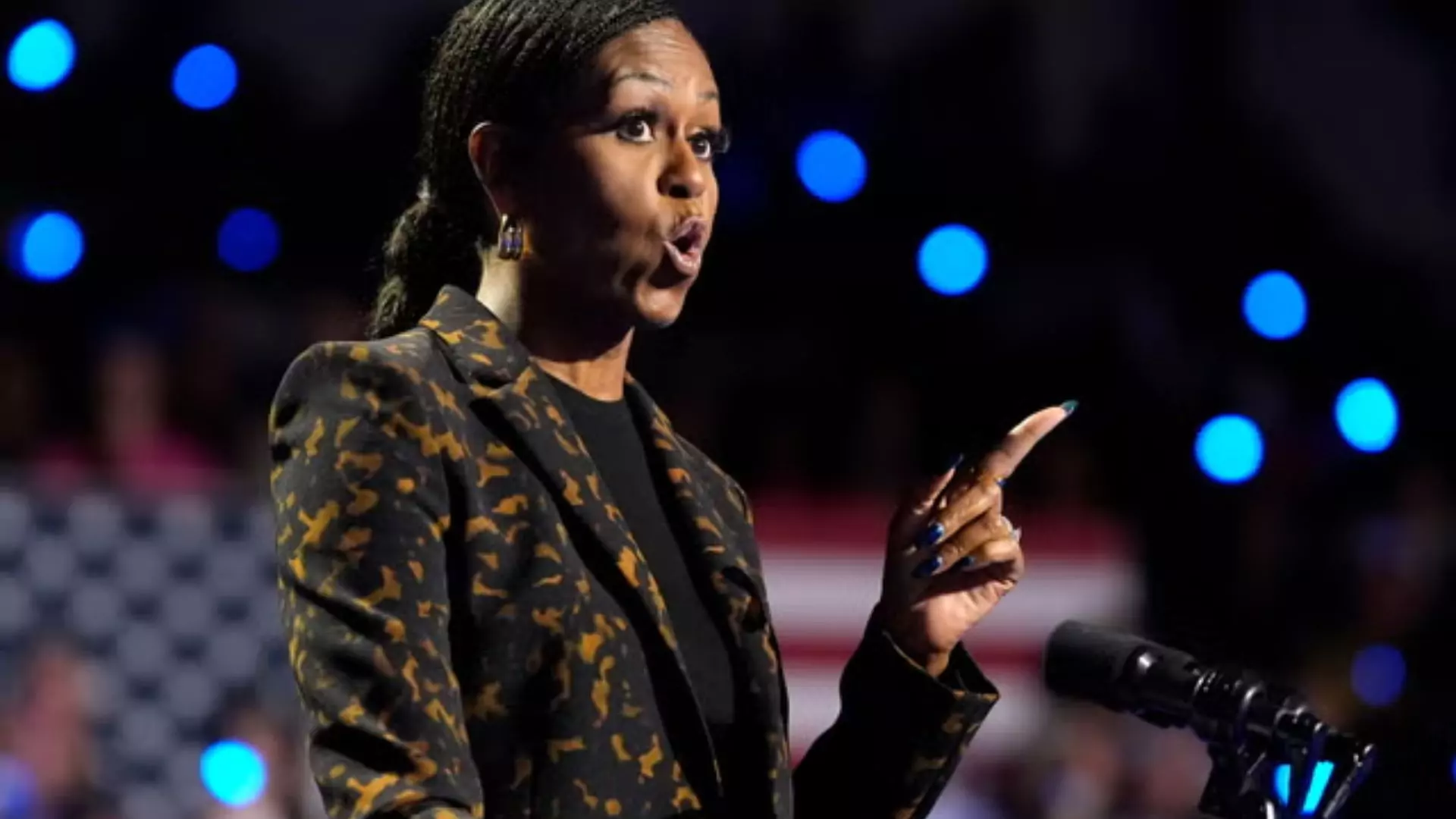 “Felon, Slumlord And A Predator,” Michelle Obama Slams Trump In Fiery Michigan Speech