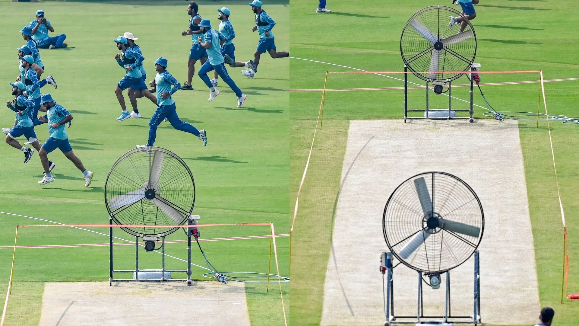 PAK vs ENG: Pakistan Prepares Rawalpindi Pitch With Giant Fans Ahead of 3rd Test