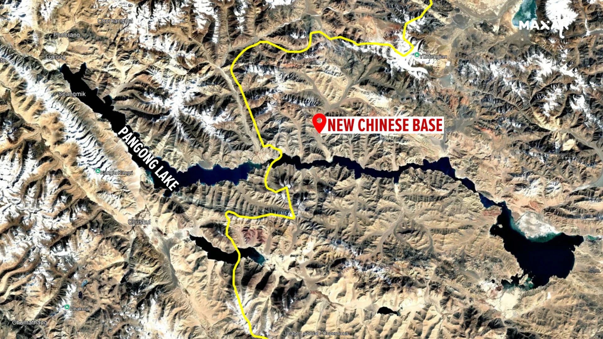 New Satellite Images Reveal China’s Unique Base Near Pangong Lake