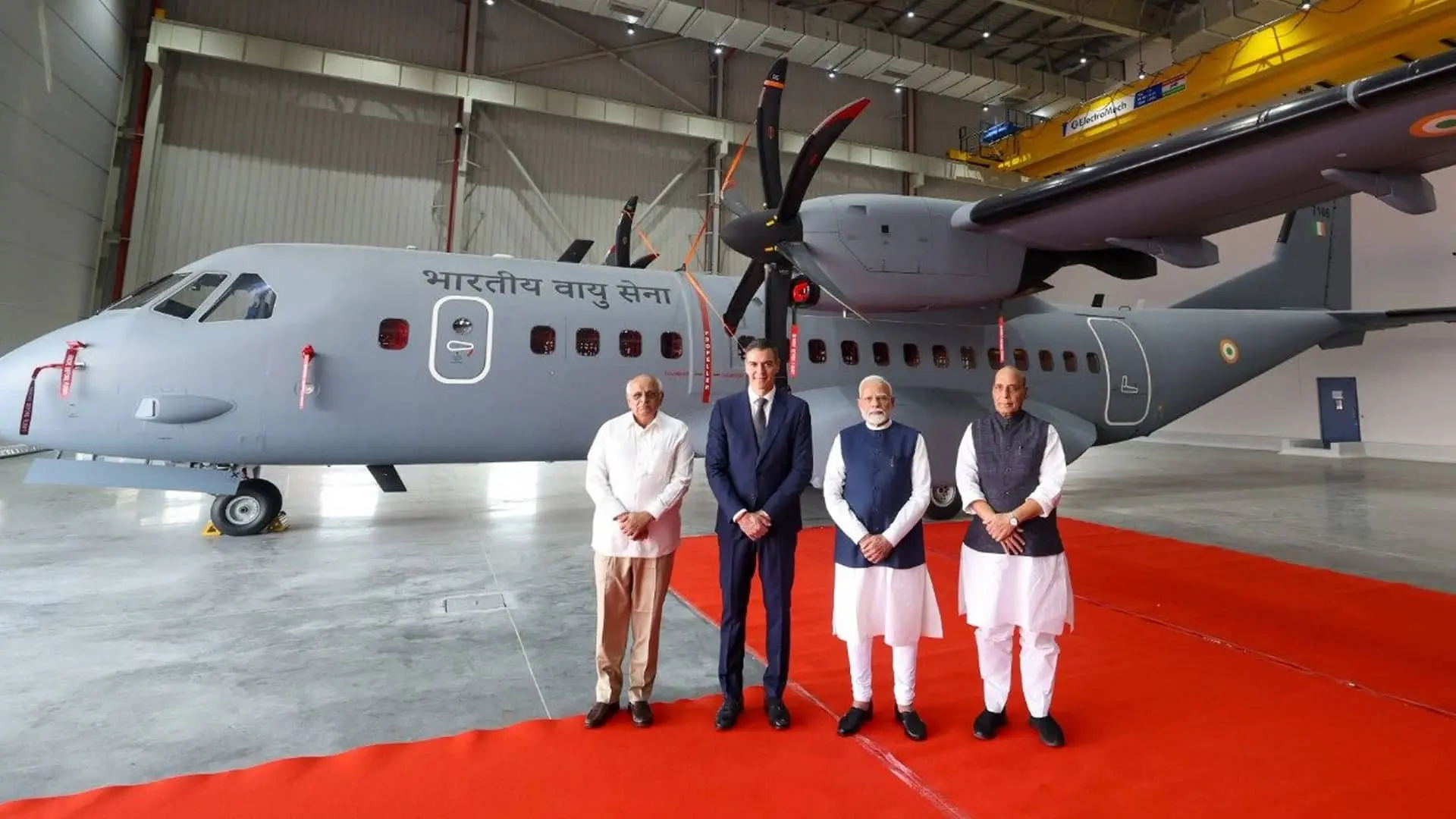 India Inaugurates First Private Military Aircraft Production Facility With Tata-Airbus C295 Project