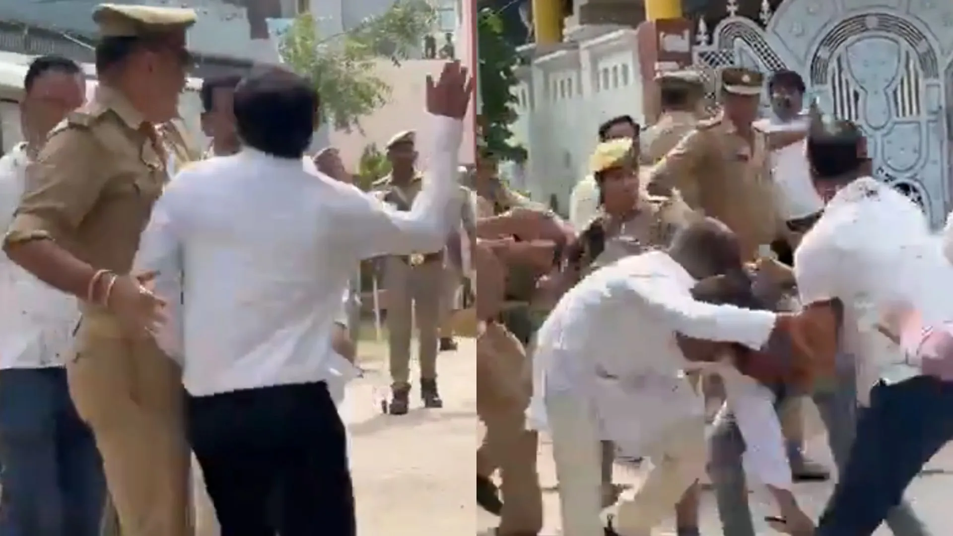 Watch: BJP MLA Yogesh Verma Slapped During Election Controversy in UP, Video Goes Viral