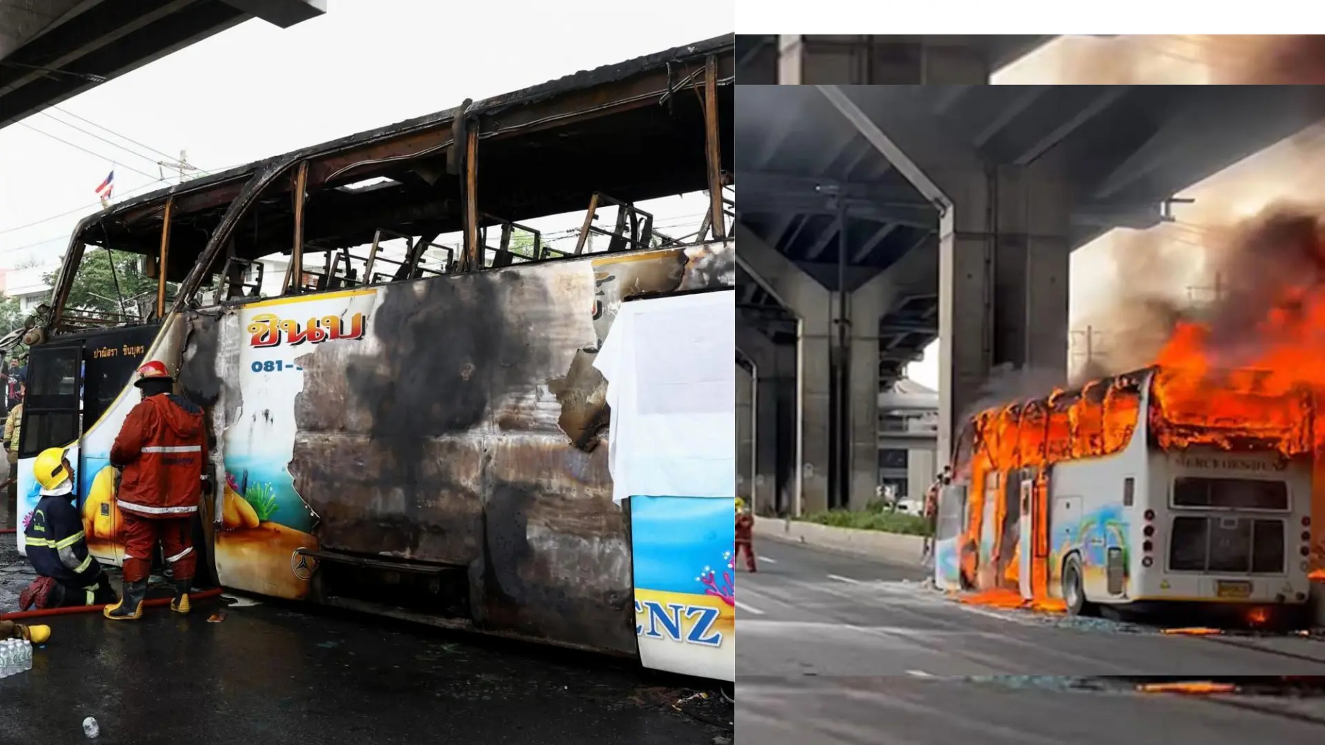 Bus Fire in Thailand: 25 Feared Dead in Tragic School Trip