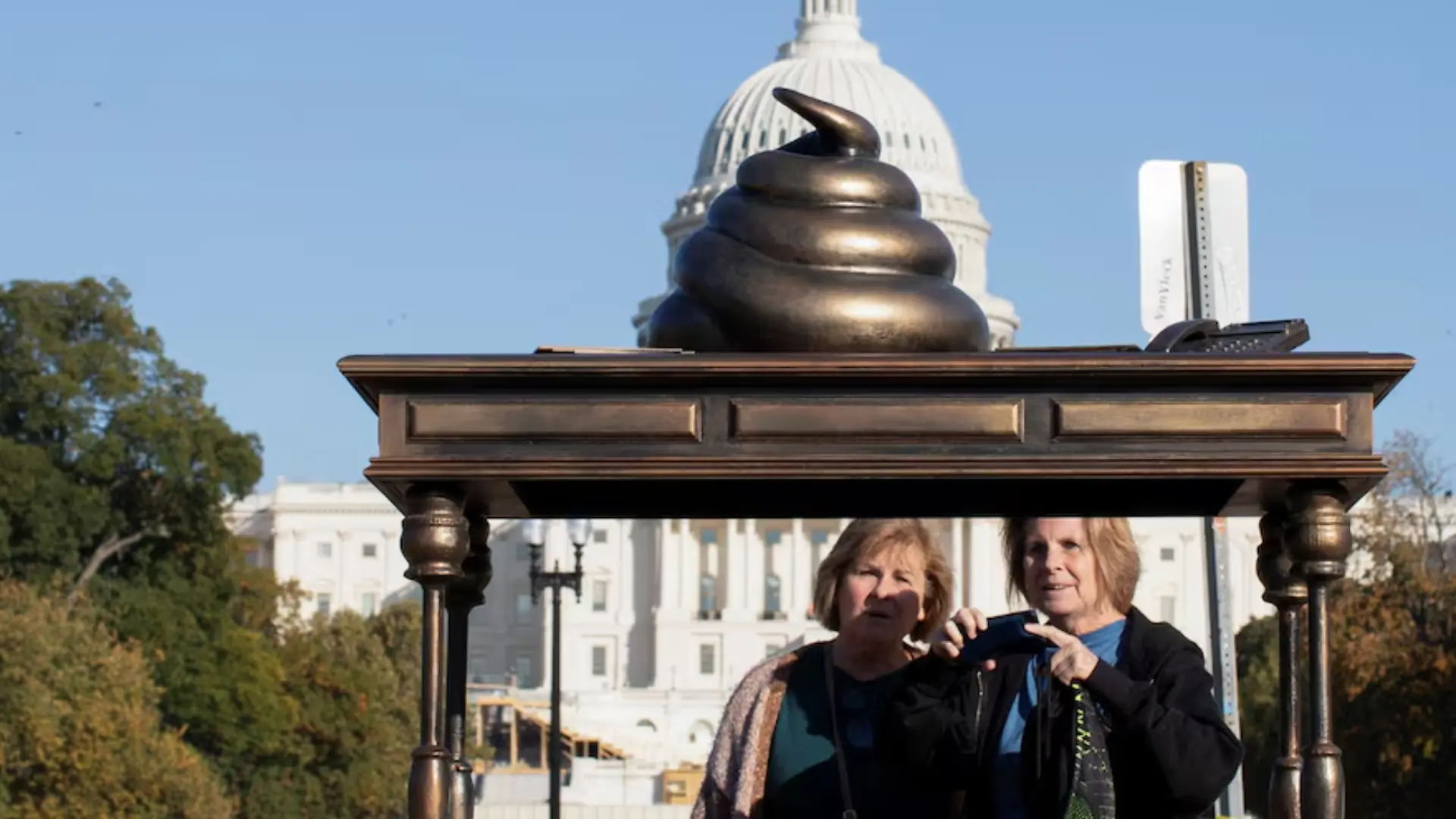 Why Is There A ‘Poop Statue’ Installed Near The US Capitol?