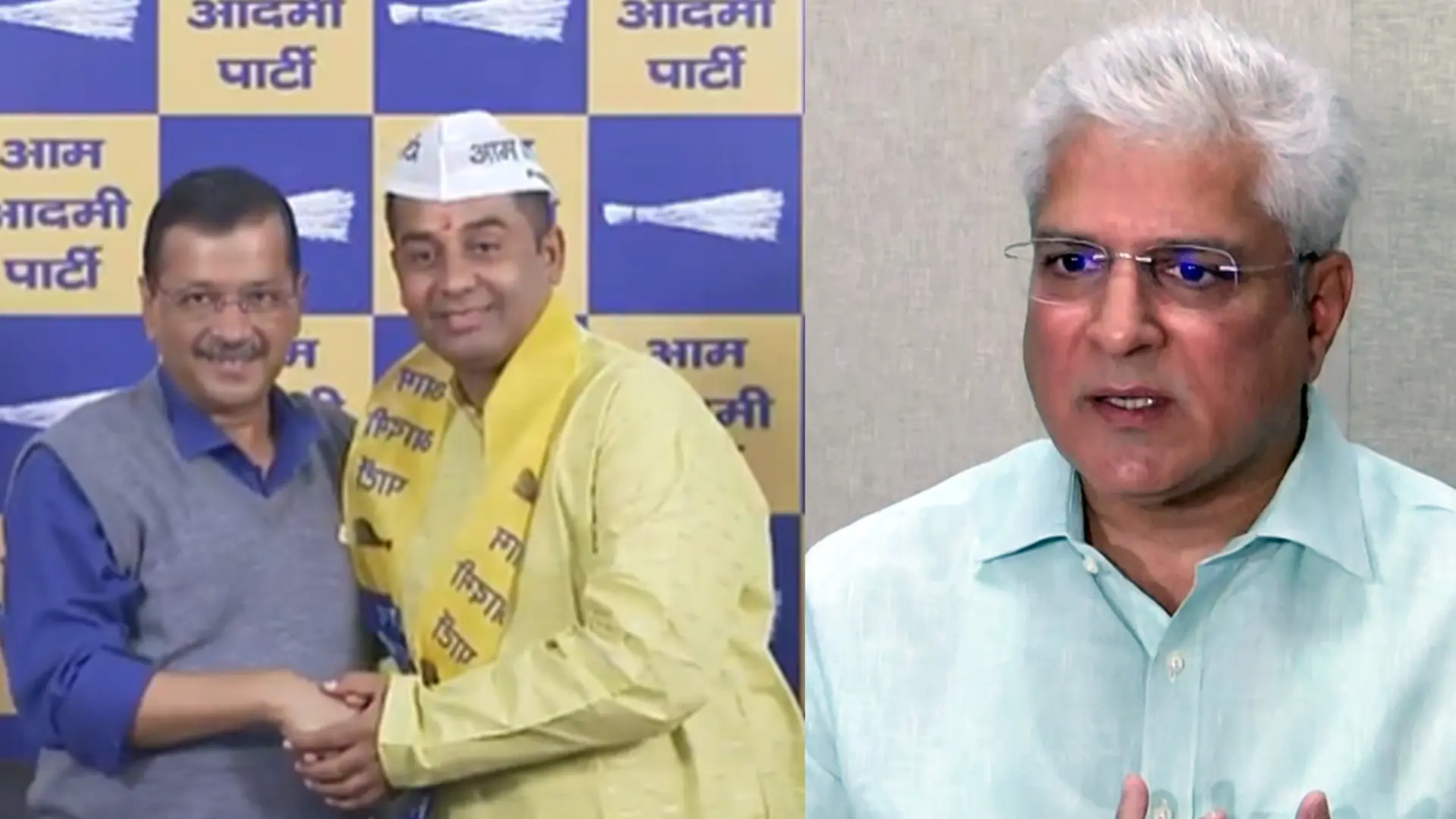 BJP Leader Anil Jha Joins AAP As Kailash Gahlot Resigns From The Party