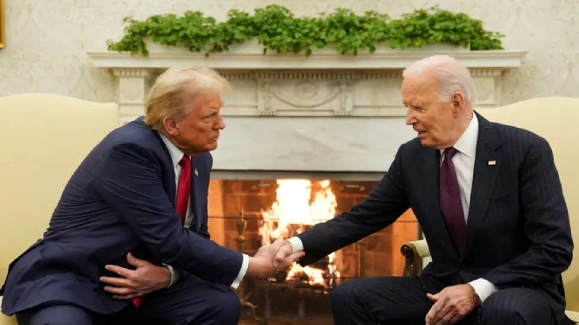 Biden And Trump Meet In Oval Office For First Time Since 2020