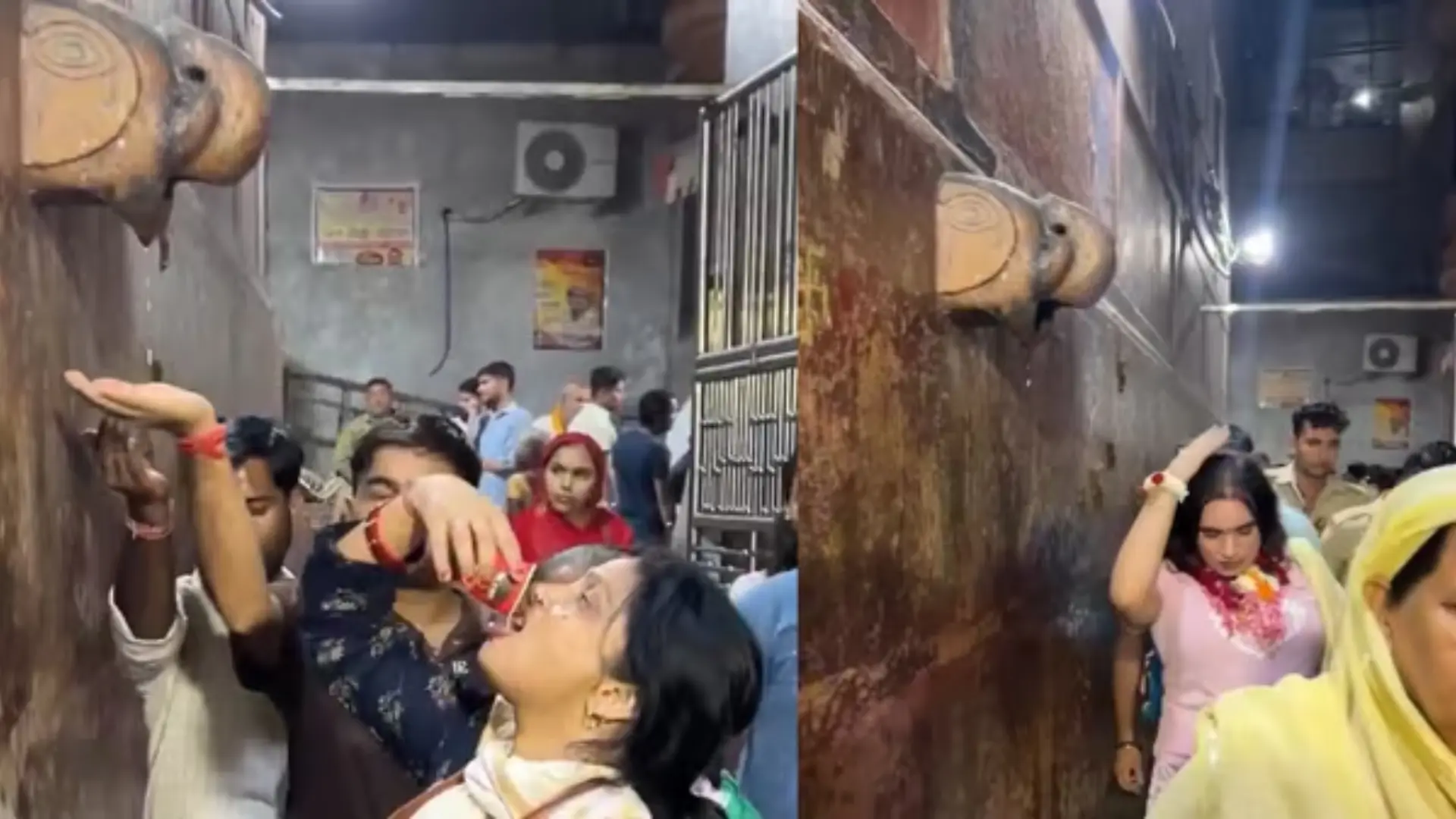 Devotees Drink Air Conditioner Water Believing It To Be ‘Charan Amrit’, WATCH Video