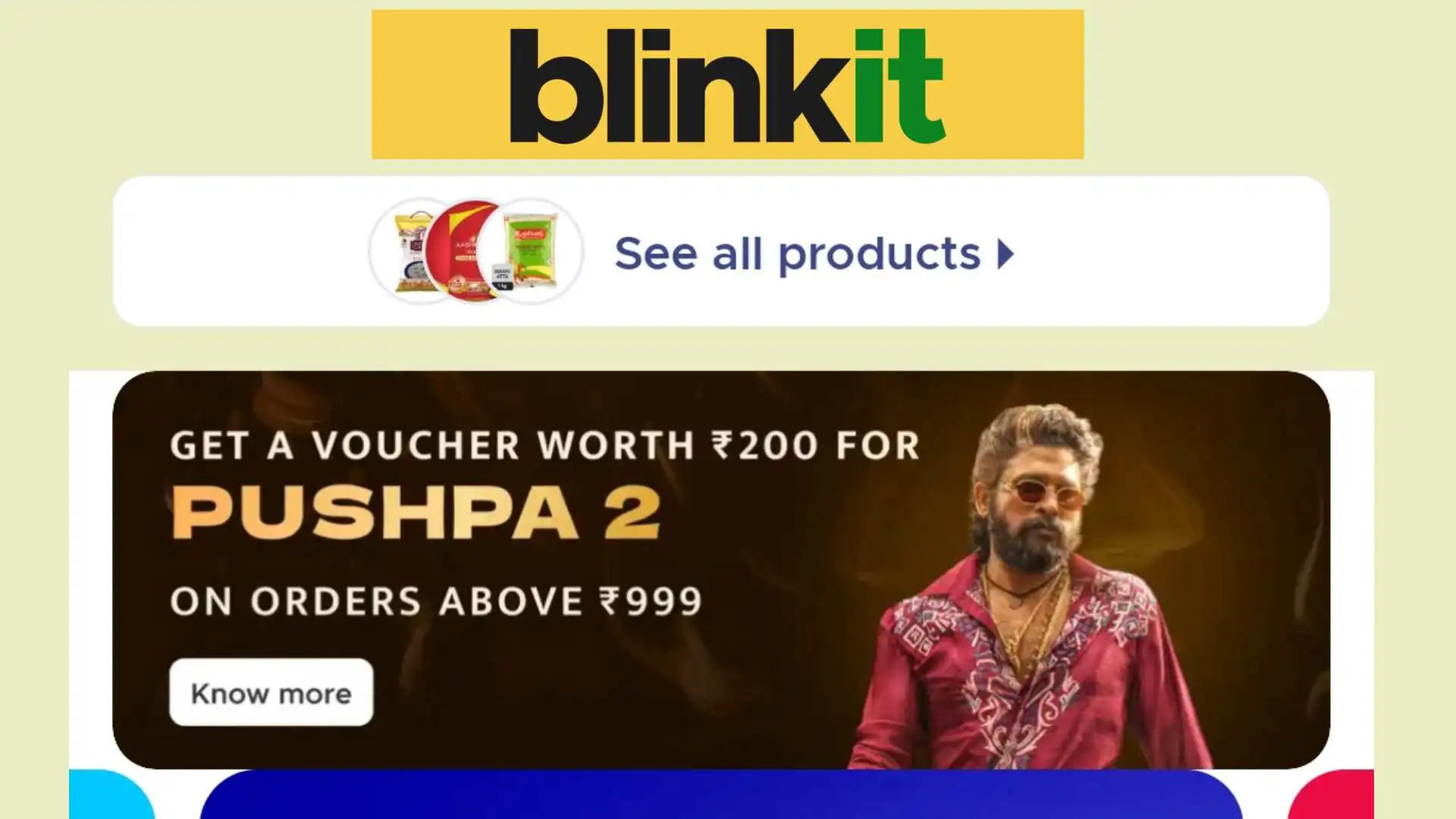 Don’t Miss Out! Get A Free Pushpa 2 Movie Voucher With Every Grocery Order On BlinkIt – Find Out How!”