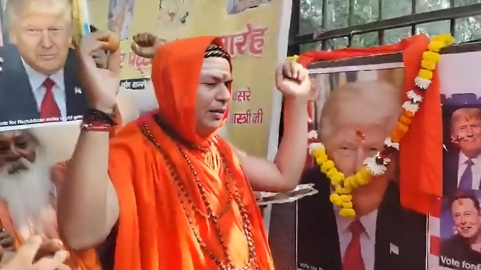 Hindu Priests Hold Prayers For Trump Ahead Of U.S. Elections | WATCH