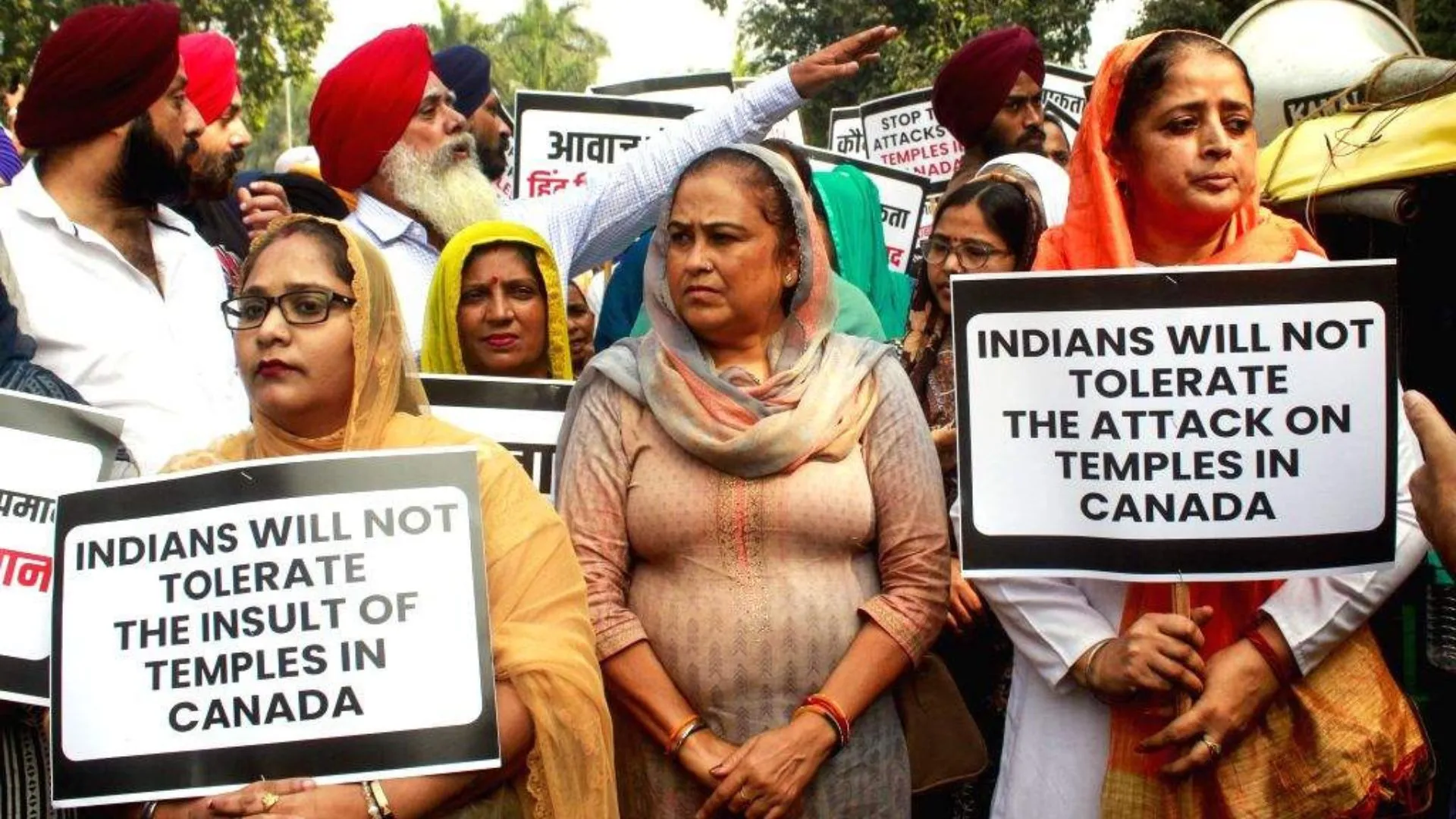 True Sikh Cannot Be Khalistani: Protest Erupts Outside Canada High Commission Over Temple Attacks