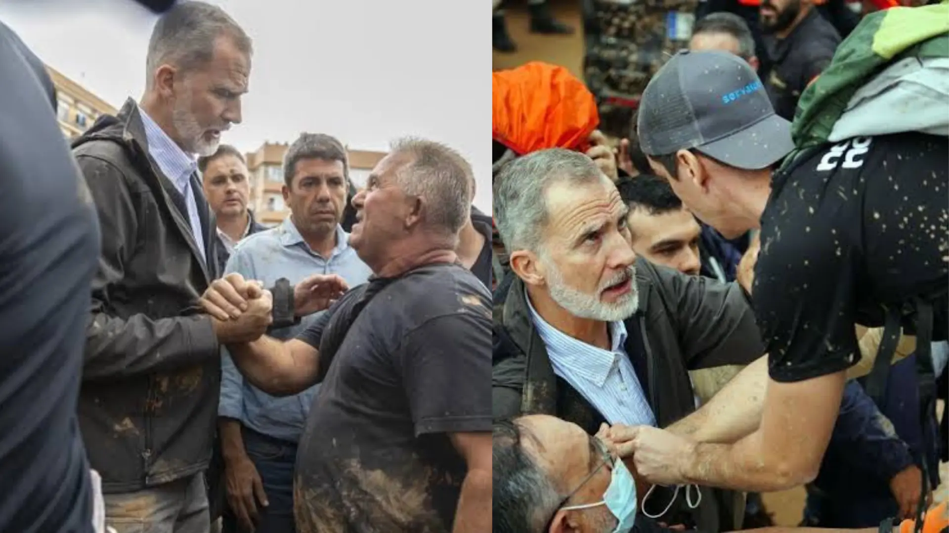 Spain’s King Faces Public Fury: Crowd Throw Mud And Shout ‘Murderer’ During His Visit to Flood-Affected Valencia | WATCH