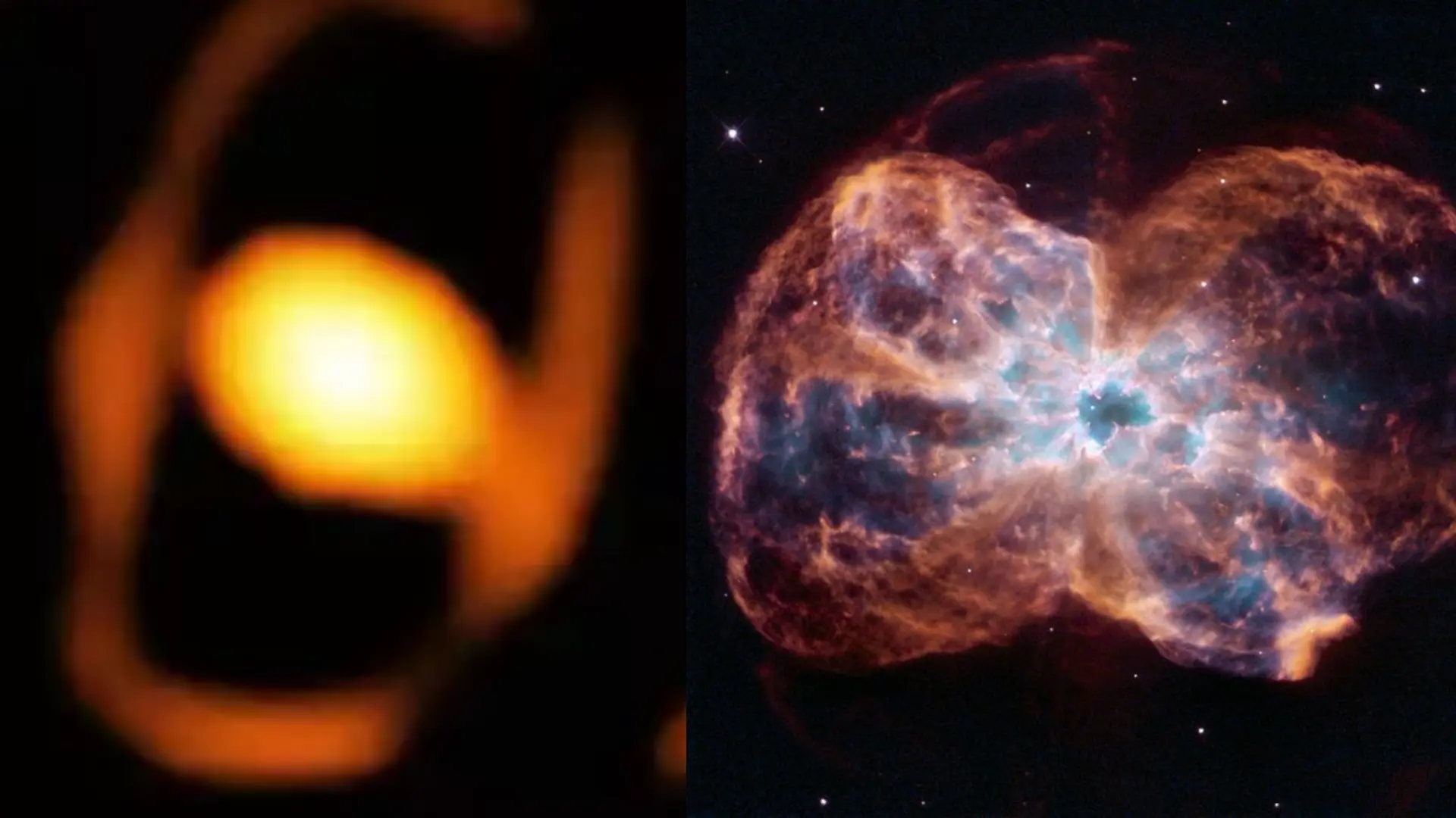 High-Resolution Image Of A Dying Star Captured Beneath An Egg-Shaped Cocoon Of Dust