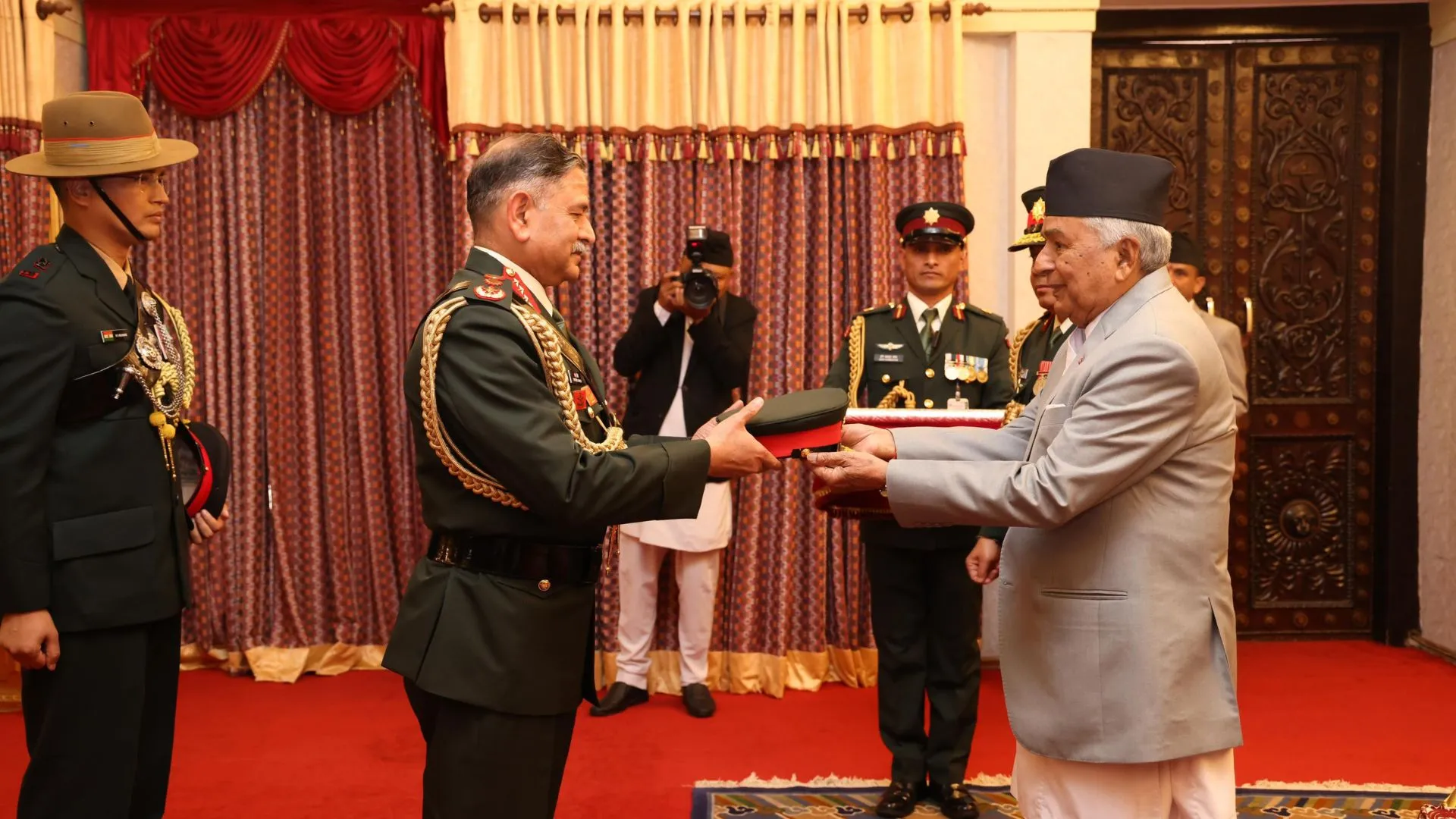 In Pics: Indian Army Chief Gen Dwivedi Conferred With Honorary General Rank By Nepal’s President