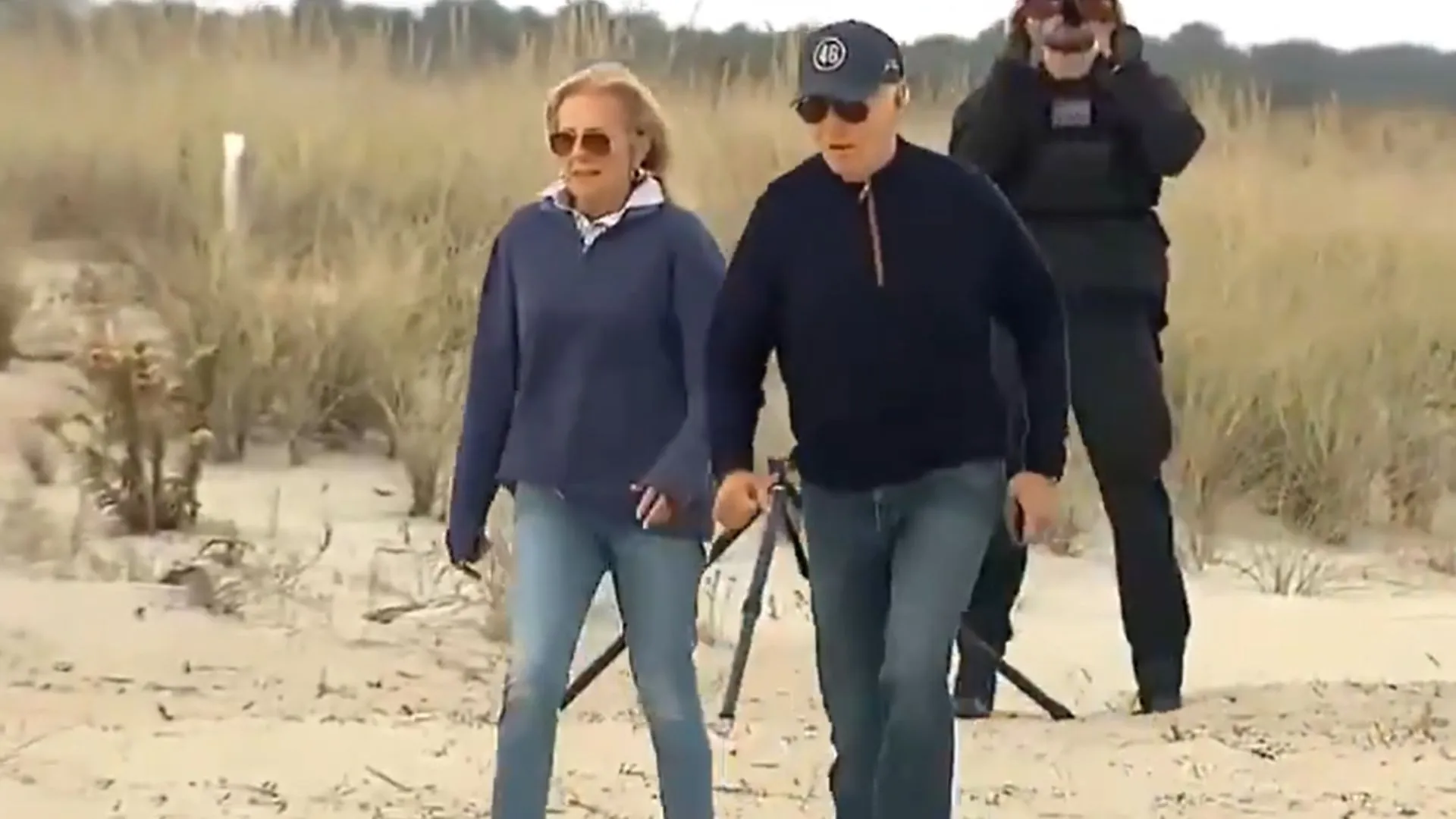 Viral Video Captures Biden Struggling To Walk On Delaware Beach | WATCH