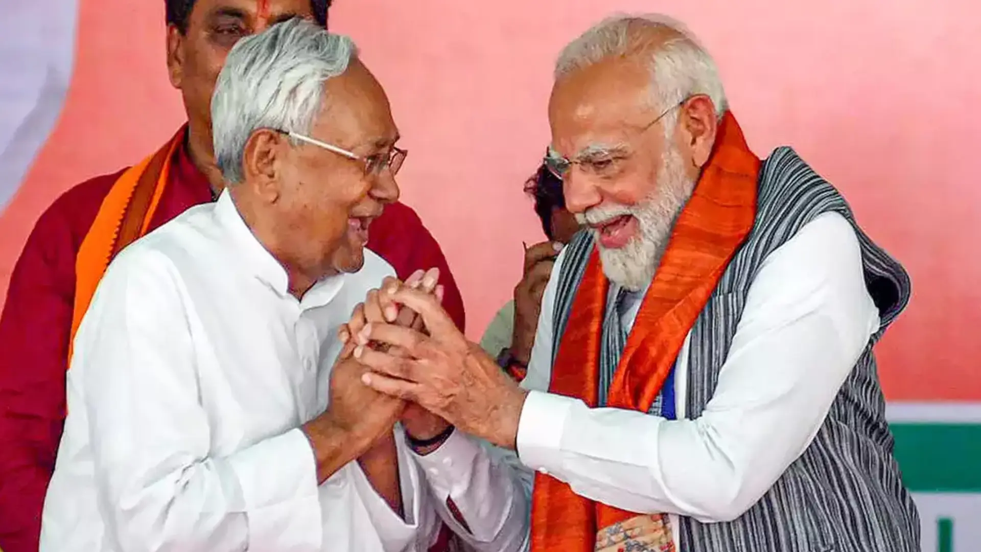 Nitish Kumar Tries To Touch PM Modi’s Feet, Watch What Happens Next