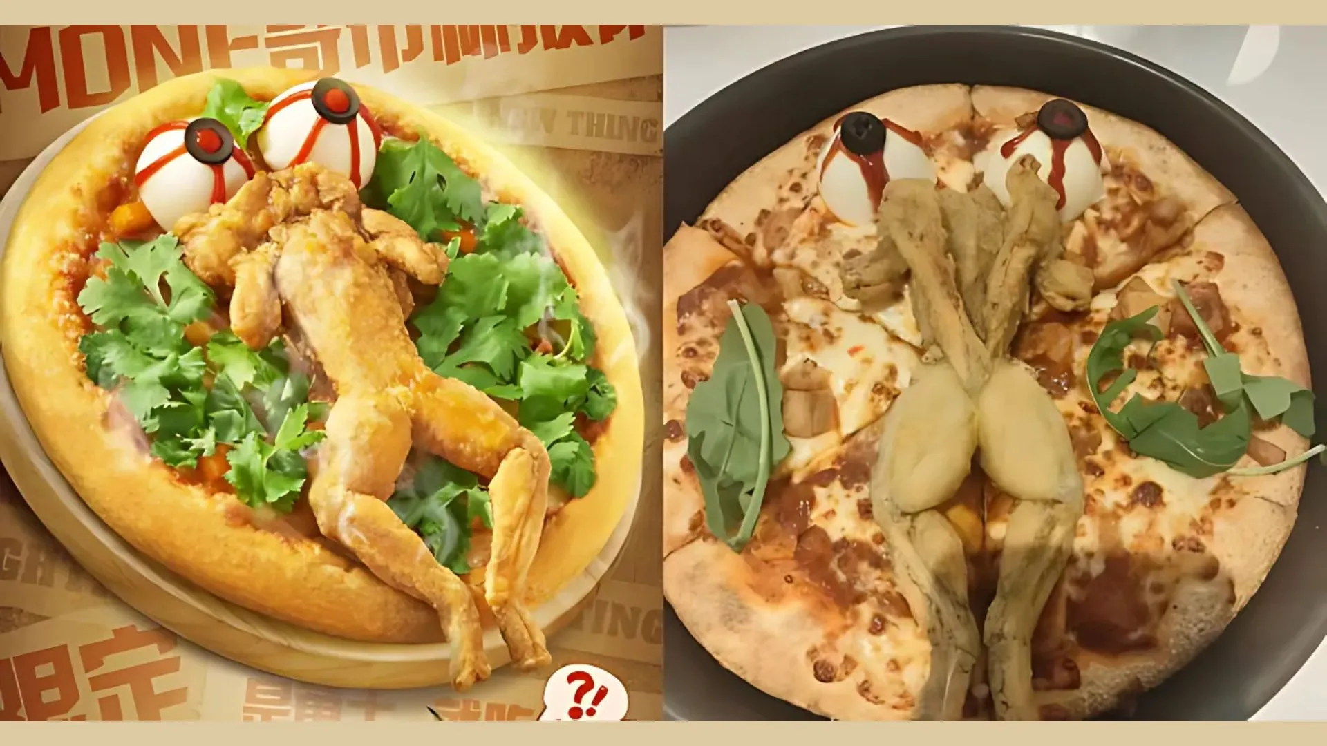 Would You Try A Pizza With Deep-Fried Bullfrog? Pizza Hut In China Debuts Goblin Pizza