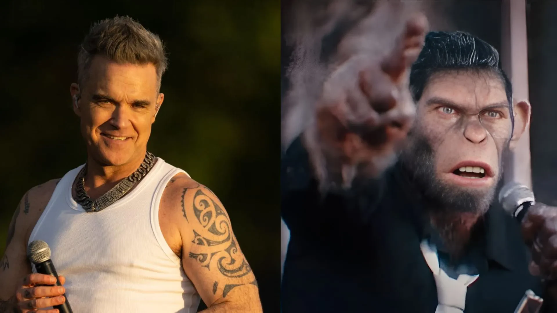 Robbie Williams Played By CGI Monkey In Emotional New Trailer For Biopic